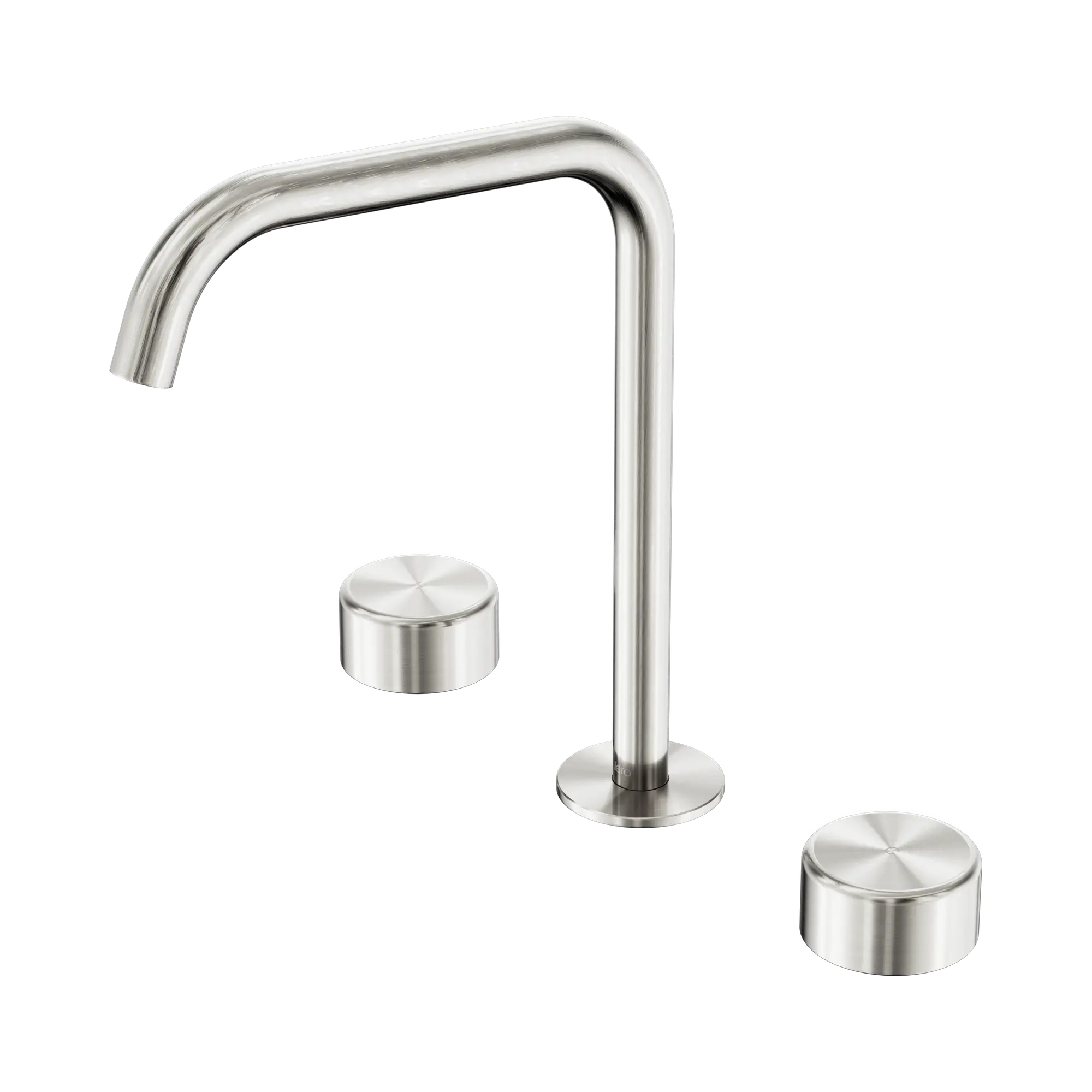 24 D034 BN Serenity Bath Kitchen Set Edge Spout With Metal Handle Brushed Nickel image 1