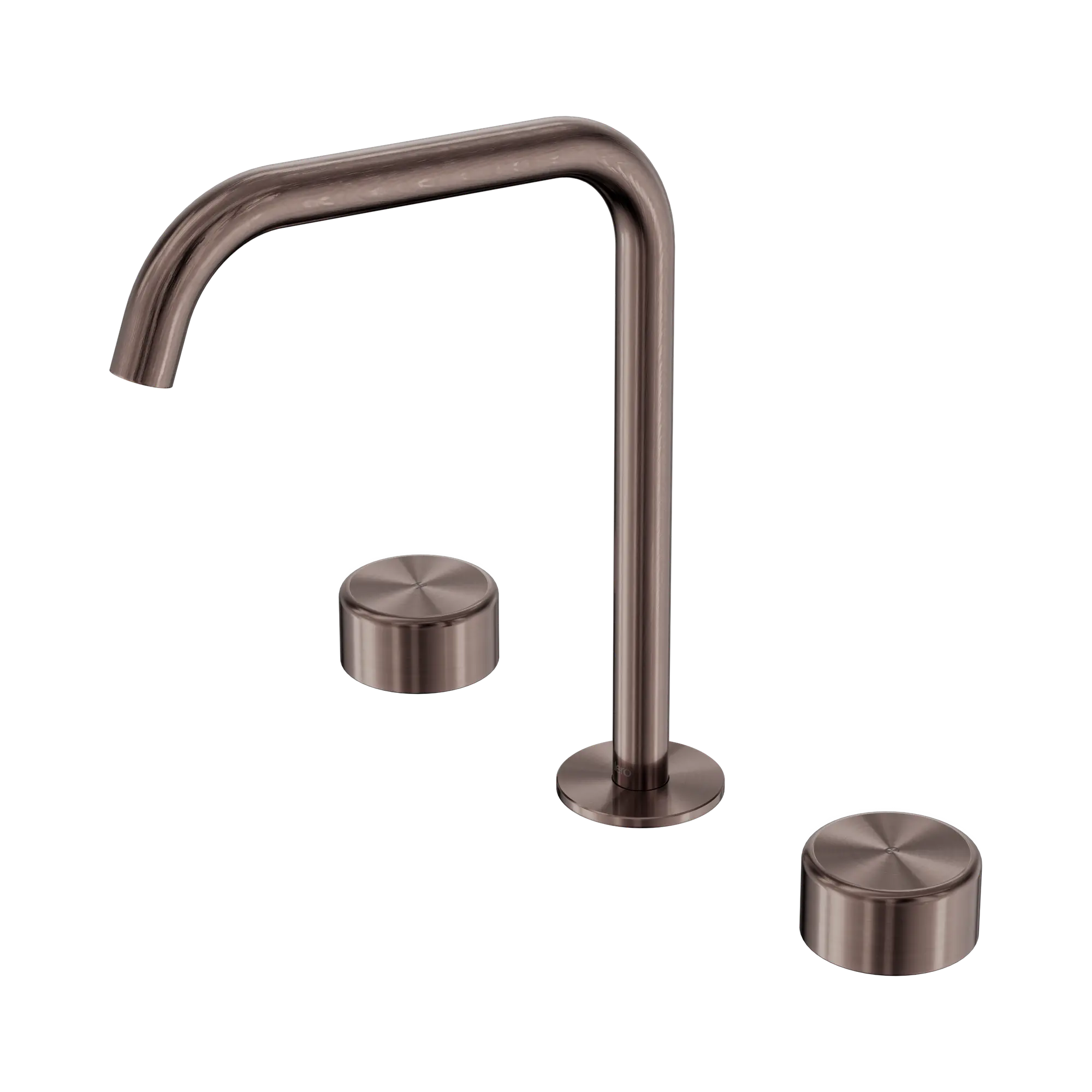 24 D034 BZ Serenity Bath Kitchen Set Edge Spout With Metal Handle Brushed Bronze image 1