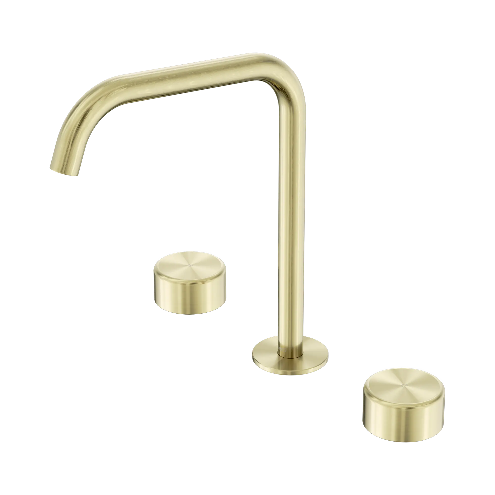 24 D034 BG Serenity Bath Kitchen Set Edge Spout With Metal Handle Brushed Gold image 1
