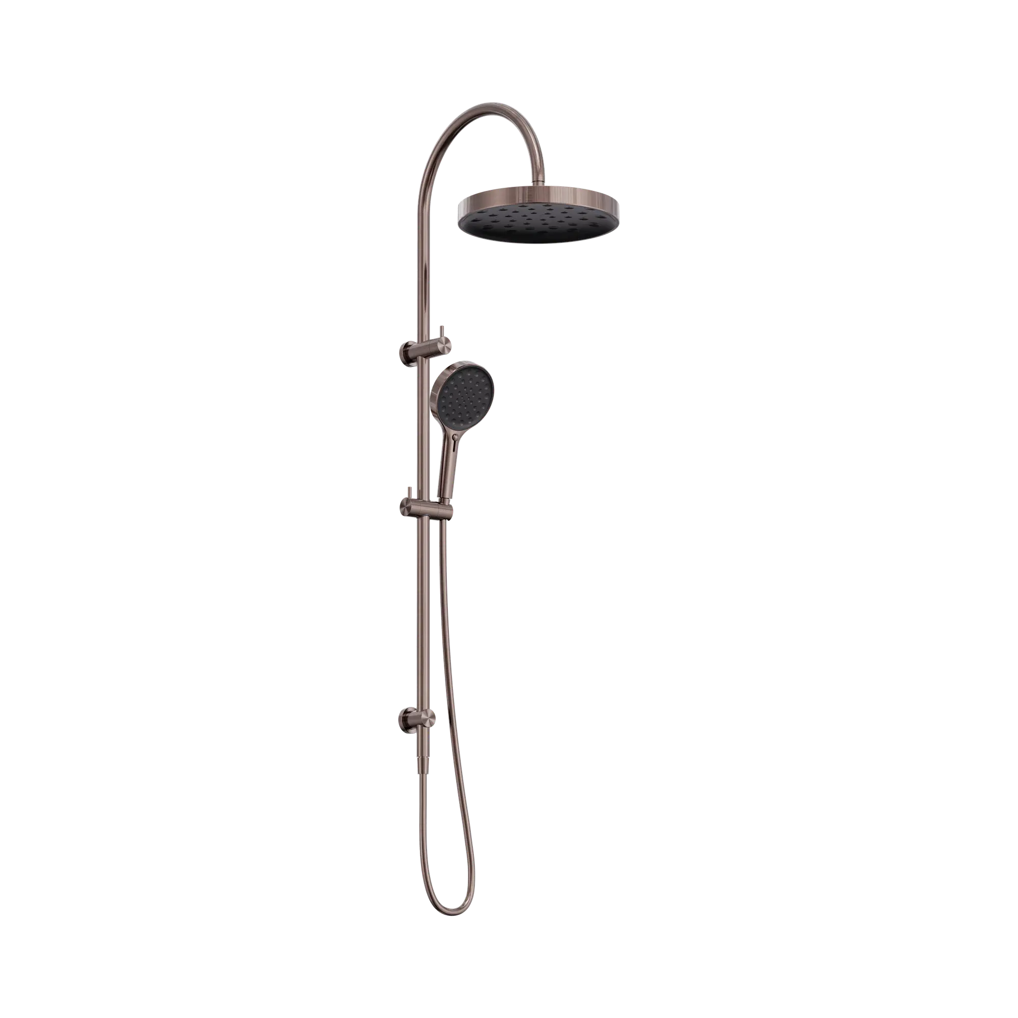 24 D073 BZ Serenity Twin Shower Brushed Bronze image 1