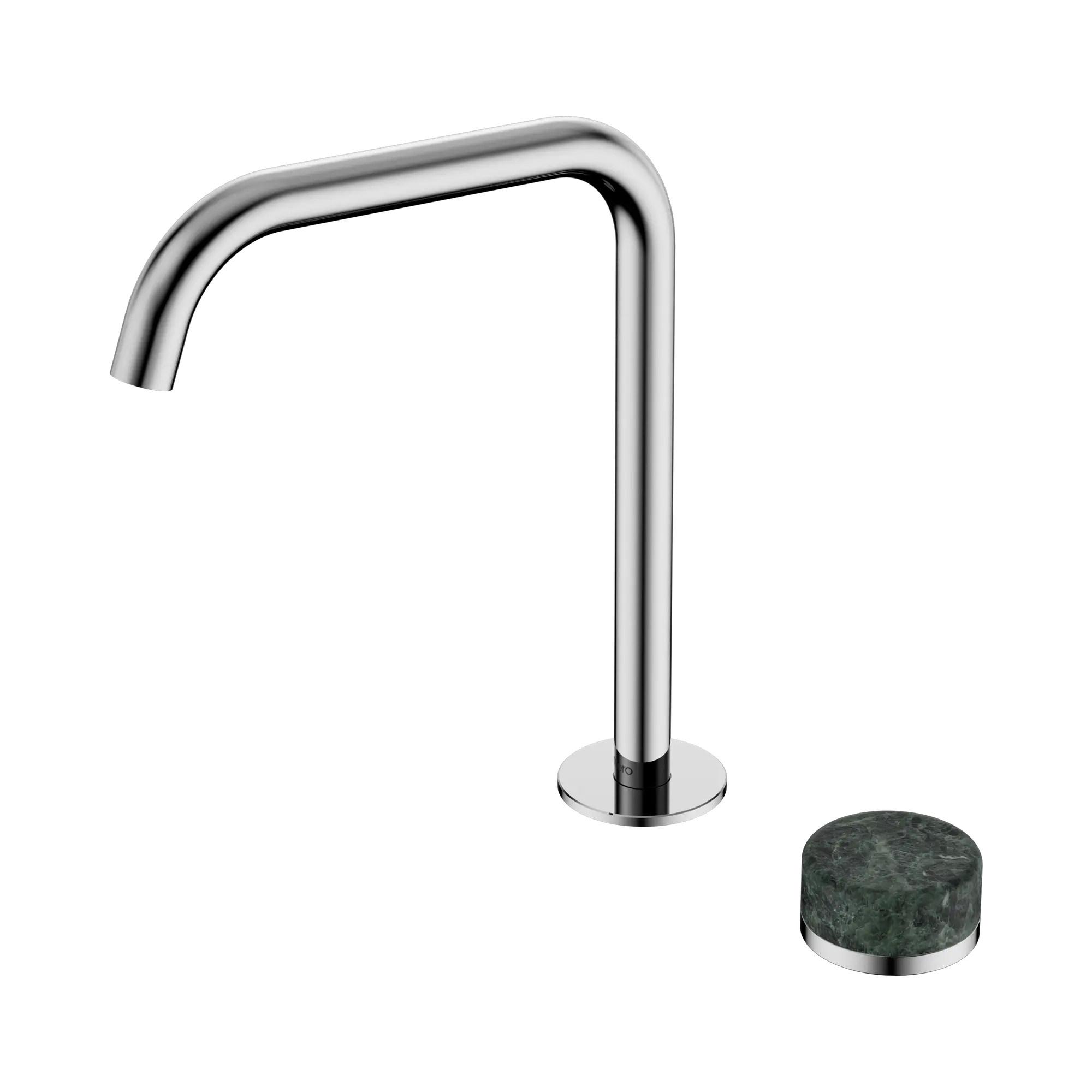 24 E050 CH Serenity Progressive Bath Kitchen Mixer Edge Spout With Verde Alpi Handle Chrome image 1