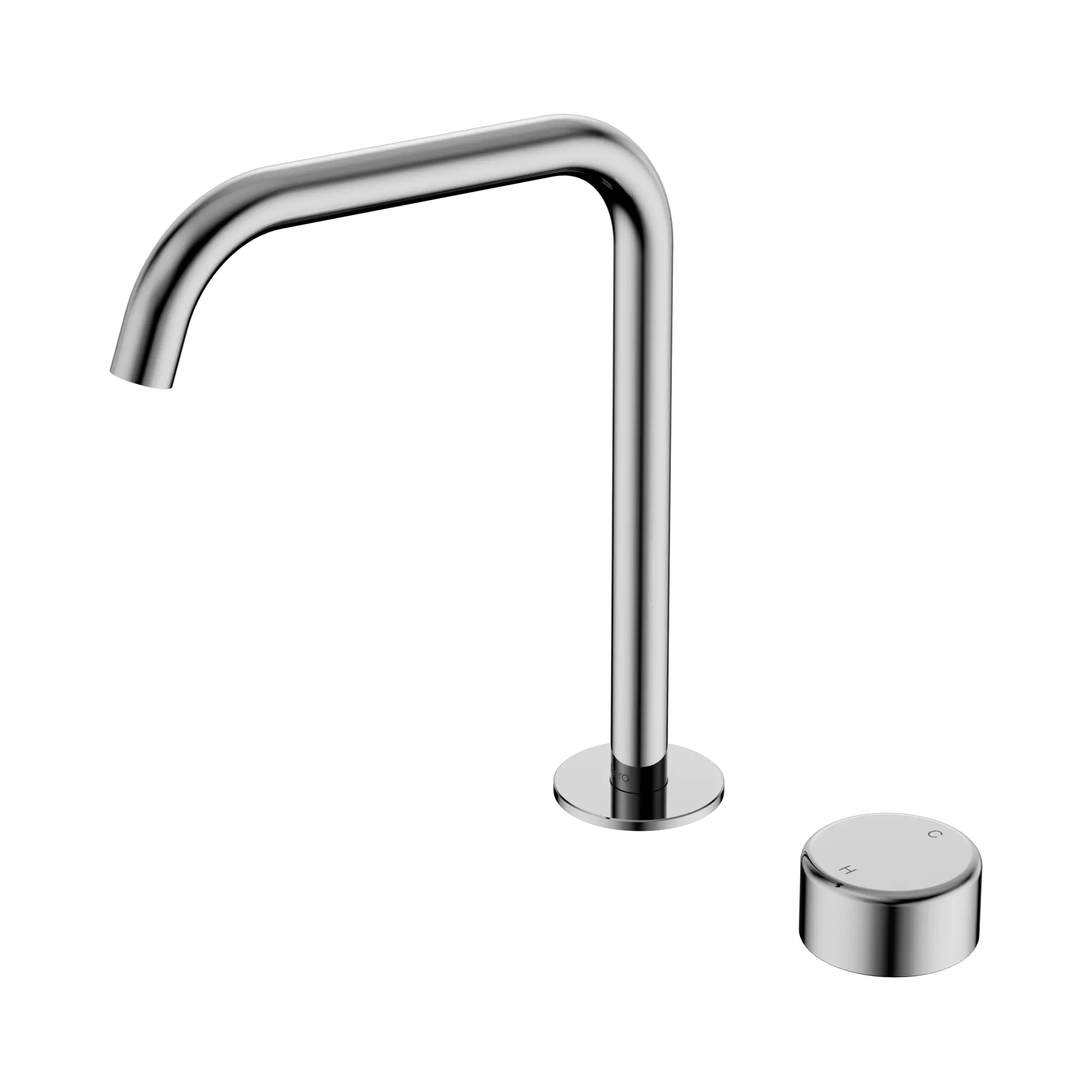 24 E054 CH Serenity Progressive Bath Kitchen Mixer Edge Spout With Metal Handle Chrome image 1