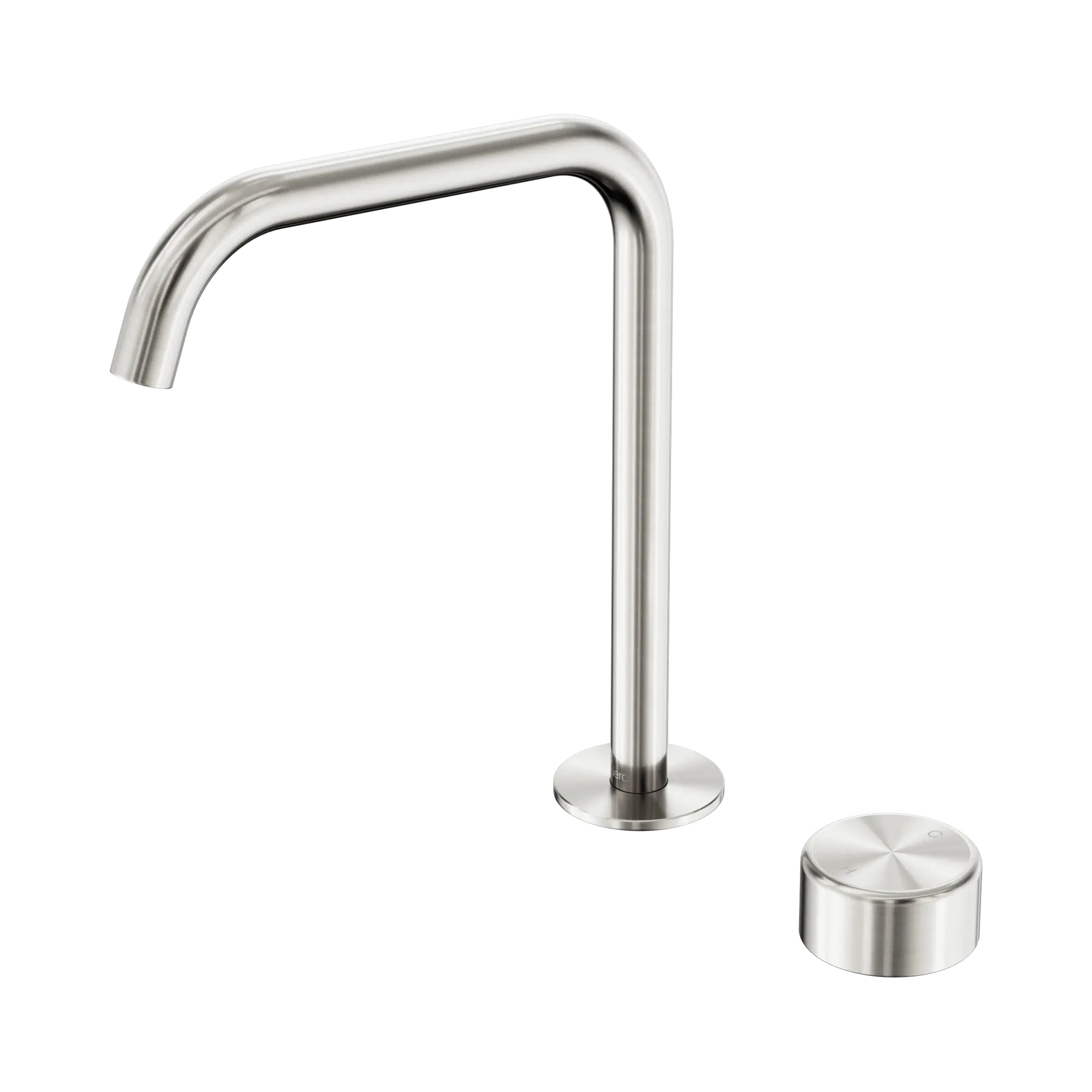 24 E054 BN Serenity Progressive Bath Kitchen Mixer Edge Spout With Metal Handle Brushed Nickel image 1
