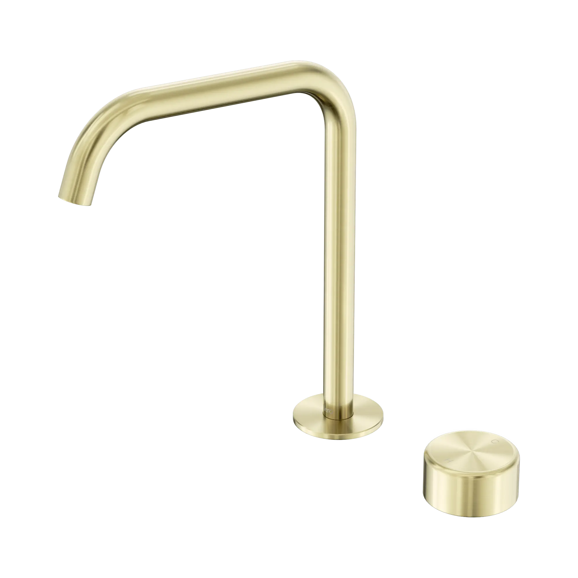 24 E054 BG Serenity Progressive Bath Kitchen Mixer Edge Spout With Metal Handle Brushed Gold image 1
