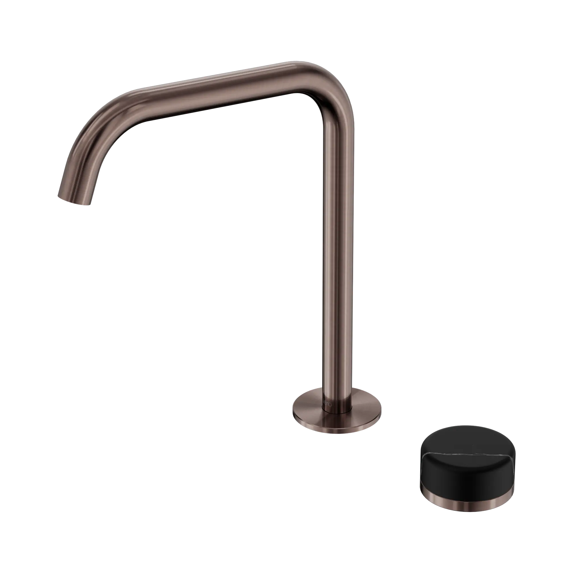 24 E136 BZ Serenity Progressive Bath Kitchen Mixer Edge Spout With Marquina Black Handle Brushed Bronze image 1