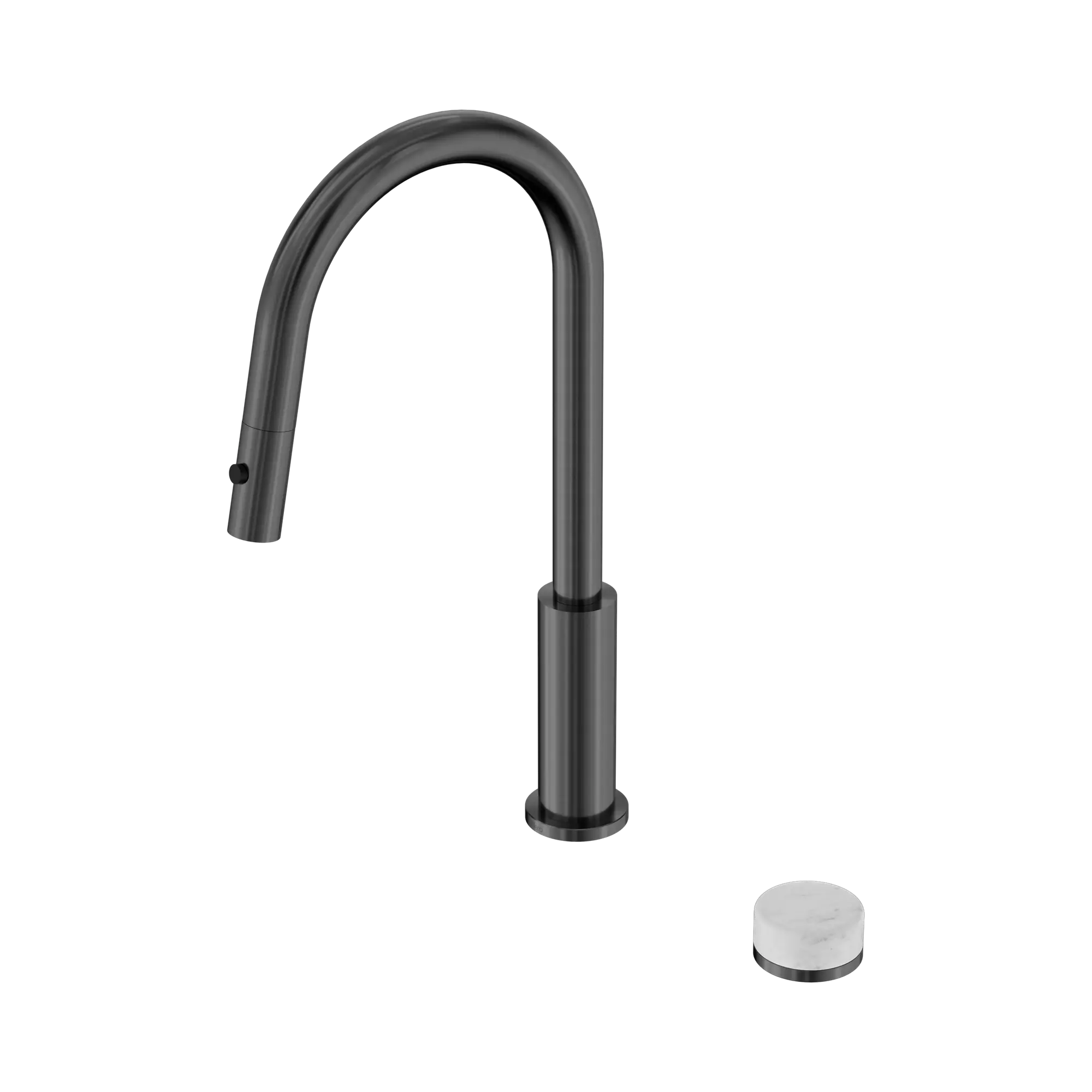 24 E055 GM Serenity Progressive pull out kitchen Set With Carrara Handle Gun Metal image 1