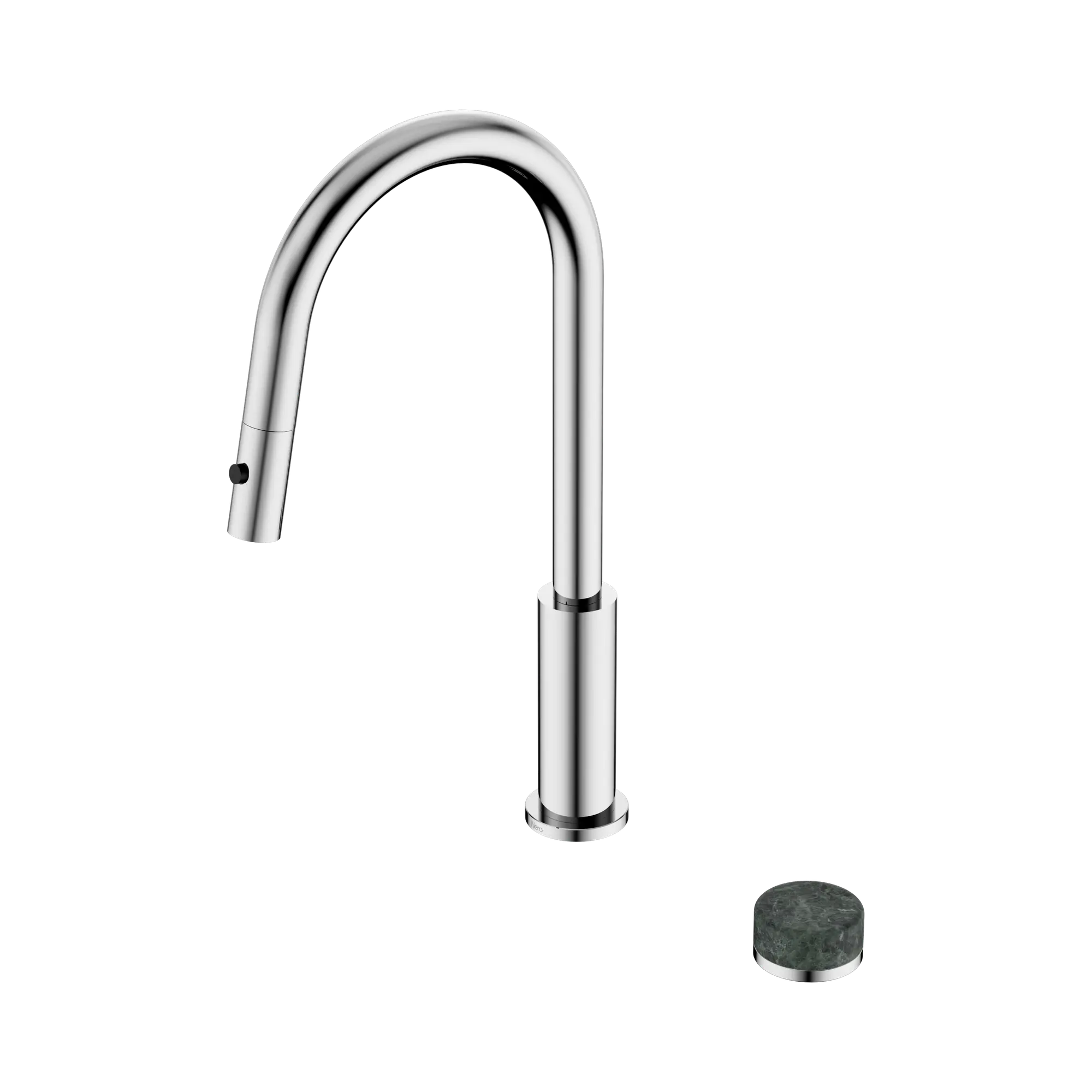 24 E056 CH Serenity Progressive pull out kitchen Set With Verde Alpi Handle Chrome image 1