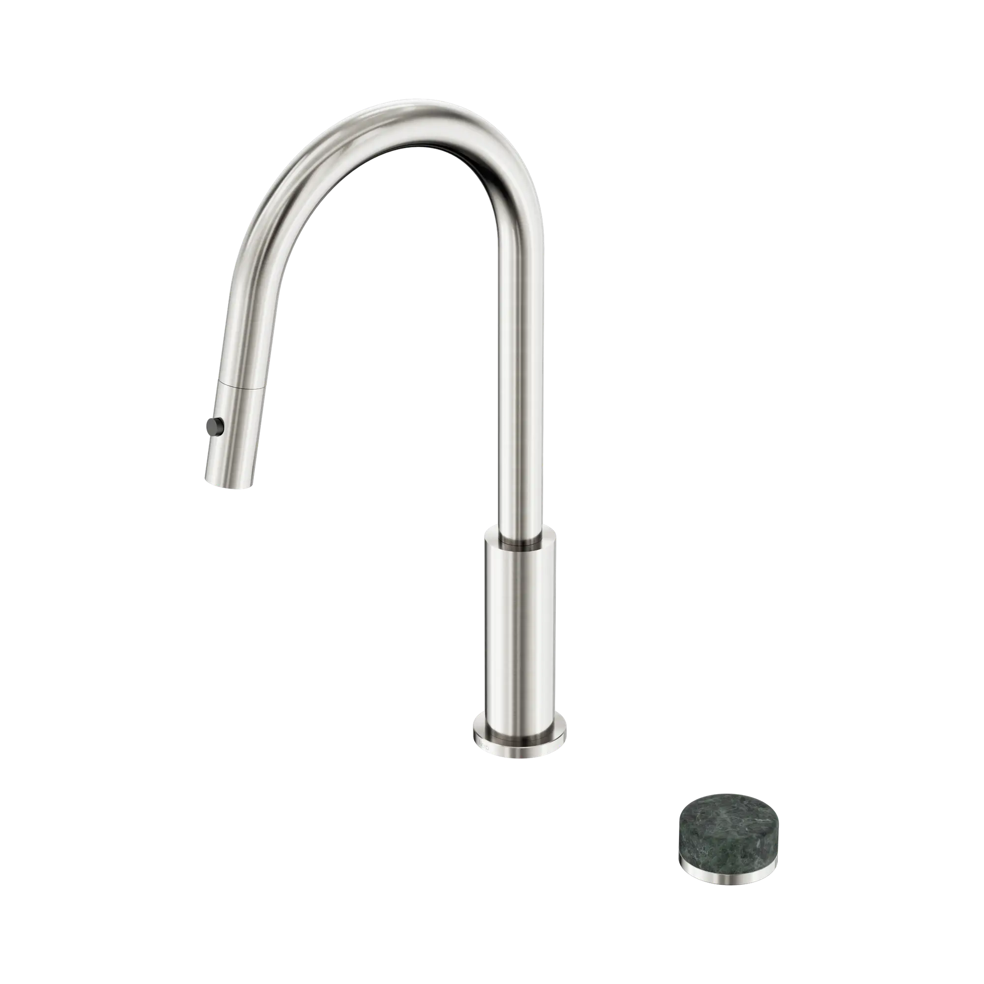 24 E056 BN Serenity Progressive pull out kitchen Set With Verde Alpi Handle Brushed Nickel image 1