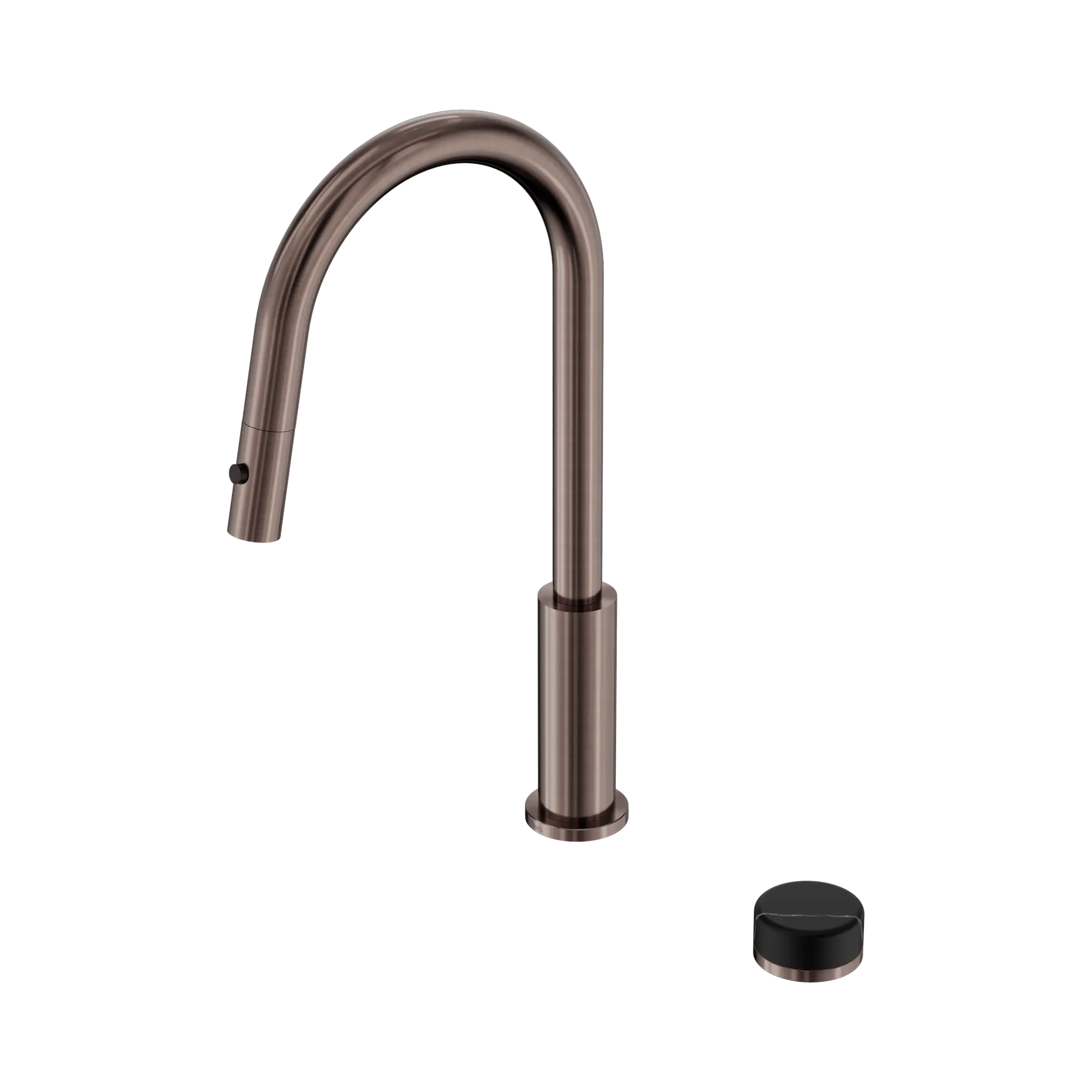 24 E137 BZ Serenity Progressive pull out kitchen Set With Marquina Black Handle Brushed Bronze image 1