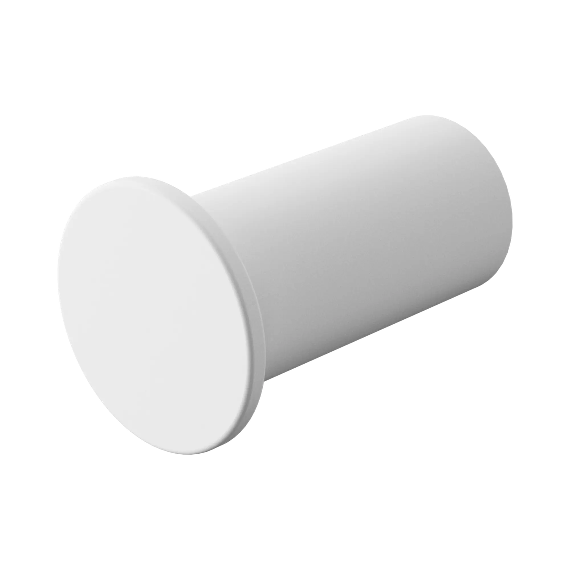 NR1982b MW Mecca Robe Hook Slim Matte White image 1