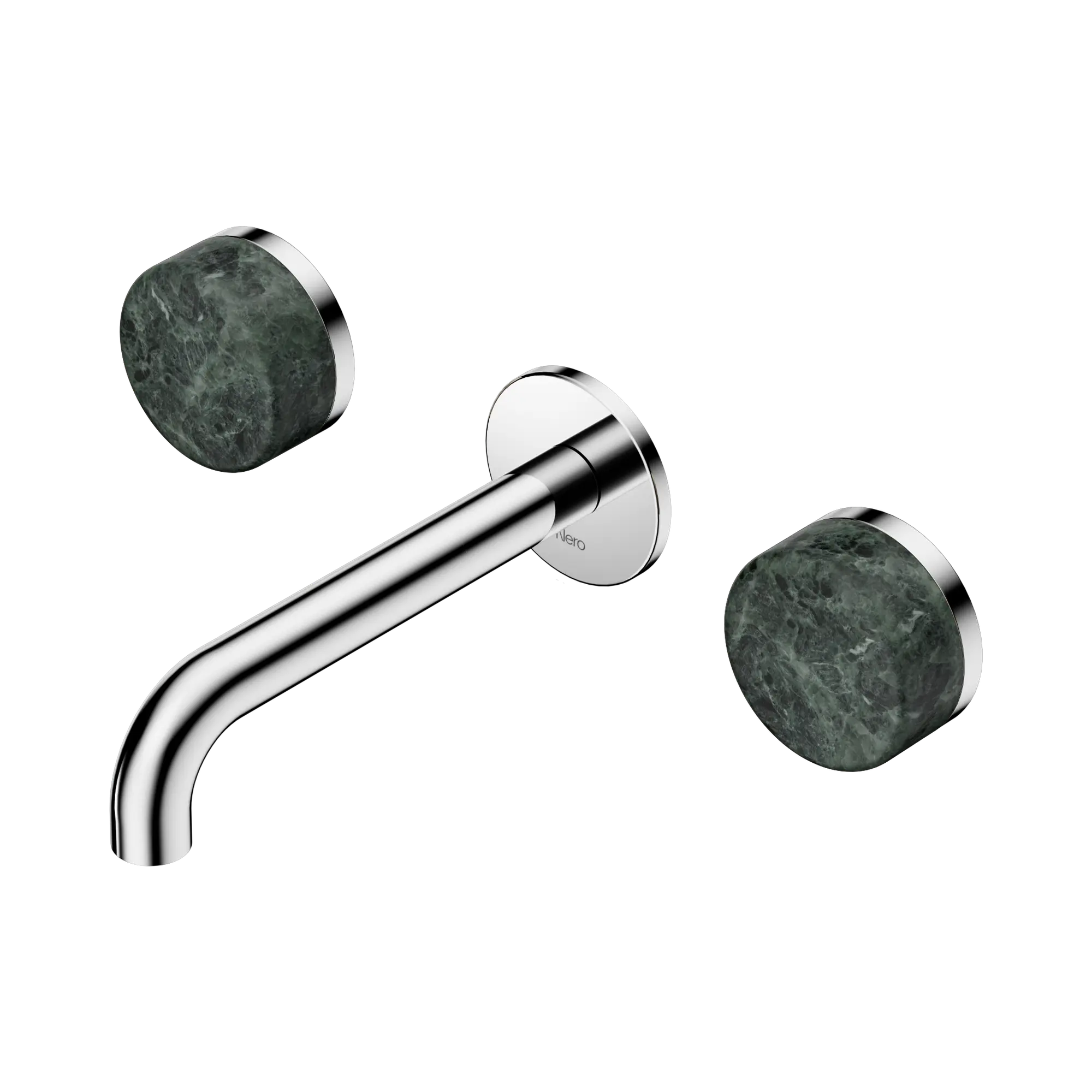 24 D036 CH Serenity Wall Basin Set 160mm Spout With Verde Alpi Handle Chrome image 1