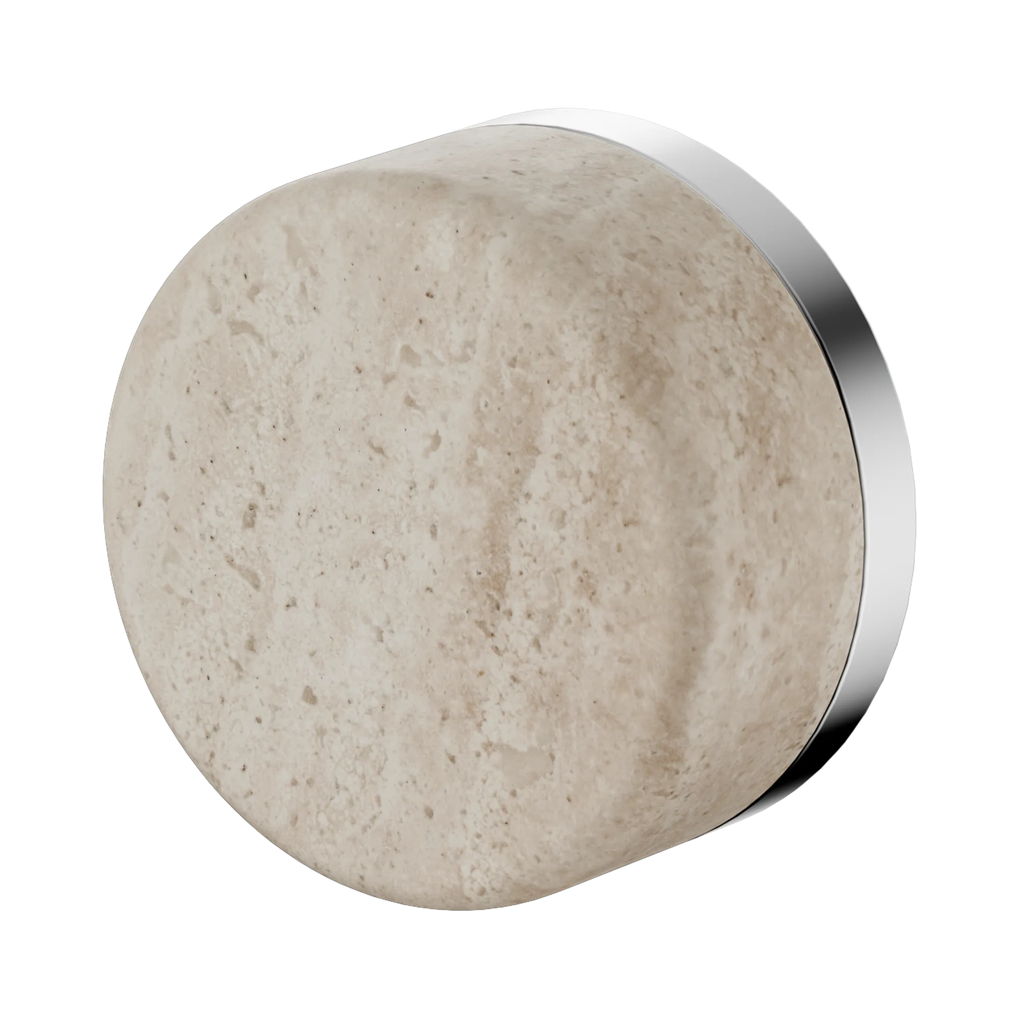 24 E003 CH Serenity Progressive Shower Mixer With Rome Travertine Handle Chrome image 1