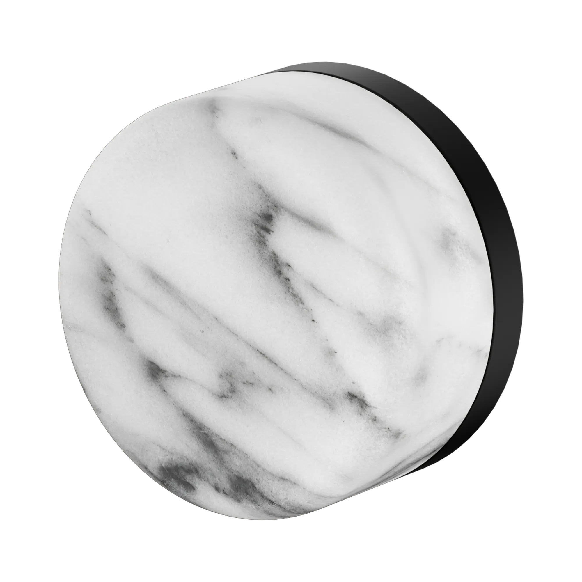 24 E004 MB Serenity Progressive Shower Mixer With Arabescato Corchia Handle Matte Black image 1