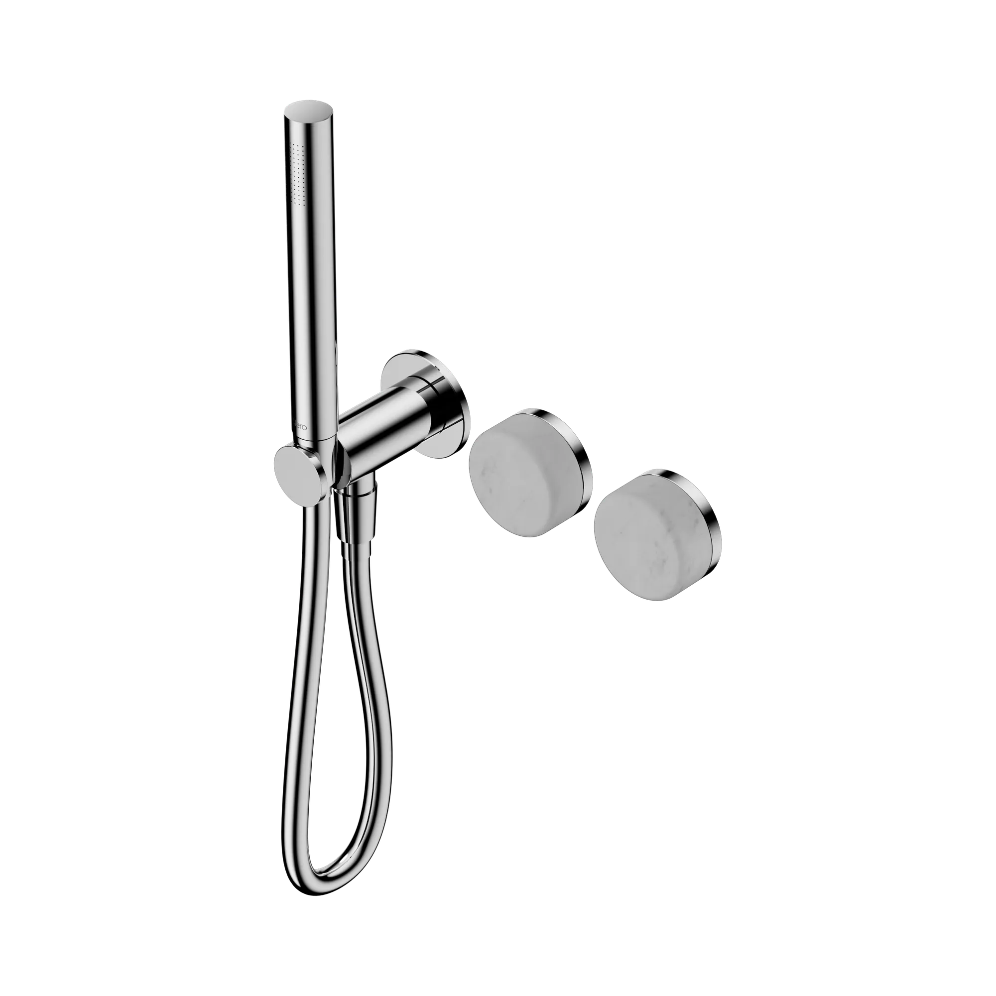 24 E019 CH Serenity Progressive Shower System With Carrara Handle And Slim Shower Chrome image 1