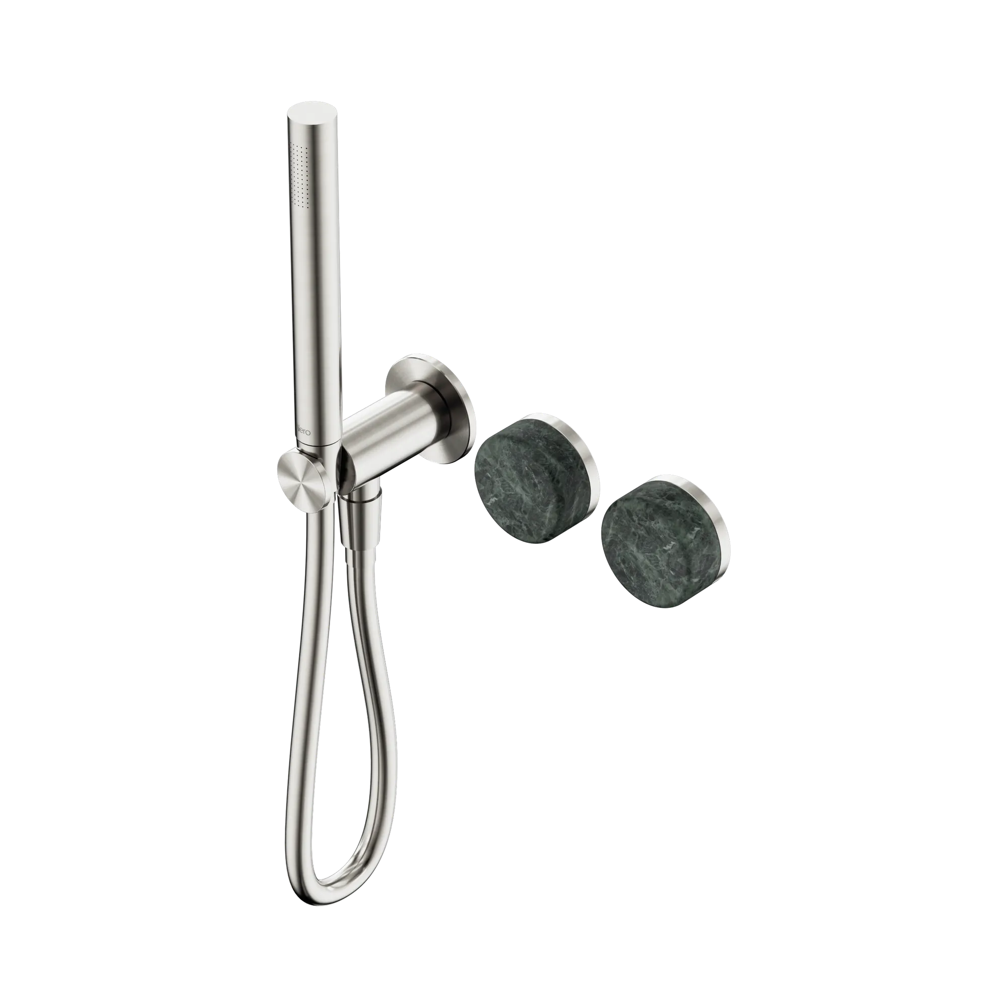 24 E020 BN Serenity Progressive Shower System With Verde Alpi Handle And Slim Shower Brushed Nickel image 1