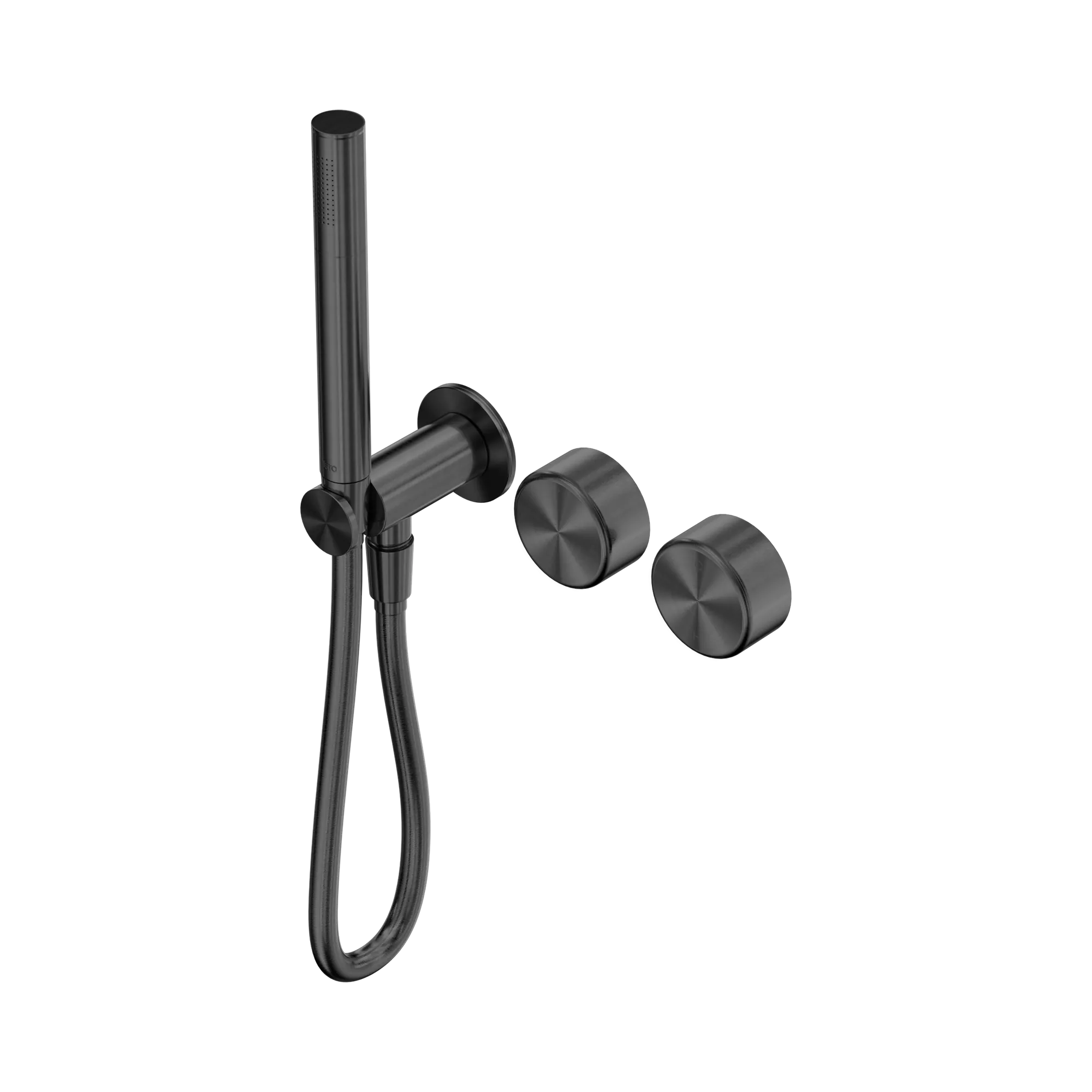 24 E024 GM Serenity Progressive Shower System With Metal Handle And Slim Shower Gun Metal image 1