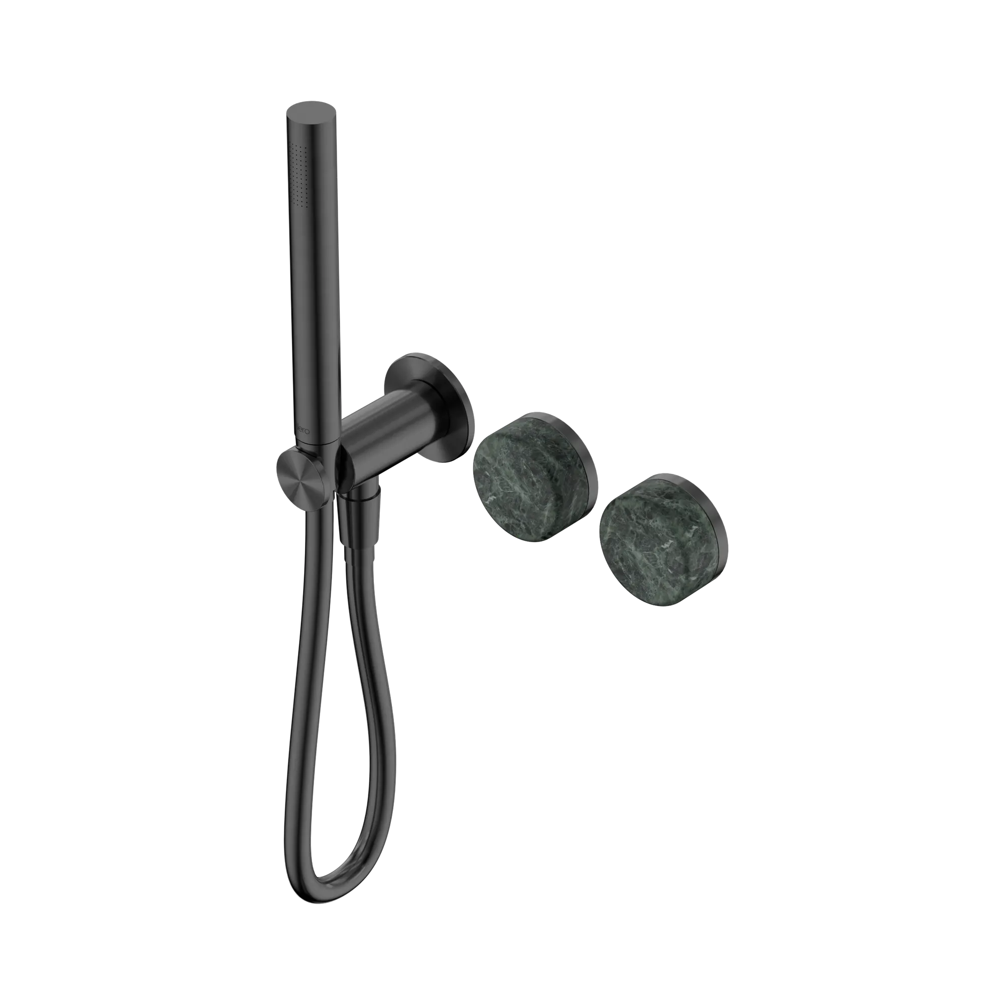 24 E020 GM Serenity Progressive Shower System With Verde Alpi Handle And Slim Shower Gun Metal image 1