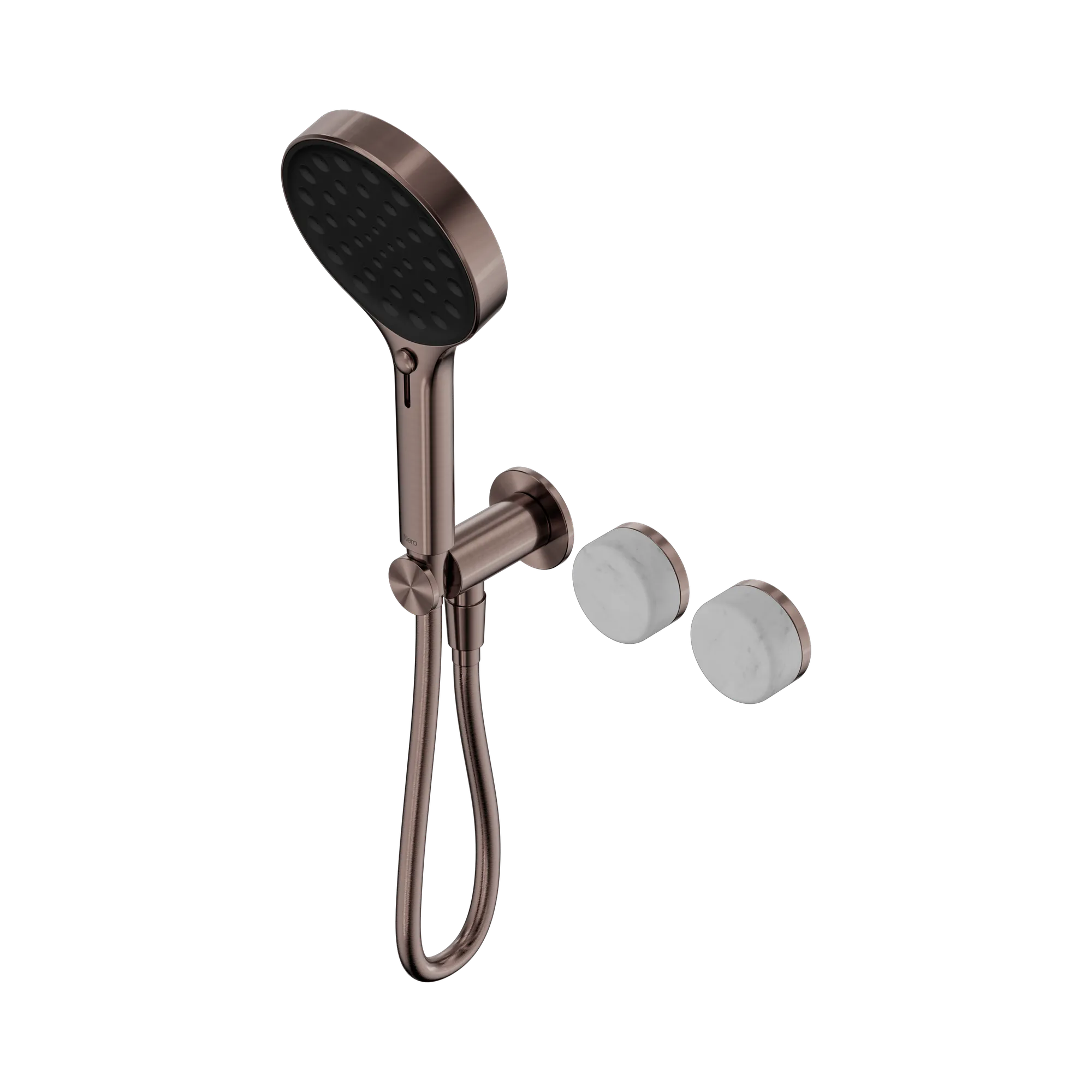 24 E025 BZ Serenity Progressive Shower System With Carrara Handle And Serenity Hand Shower Brushed Bronze image 1
