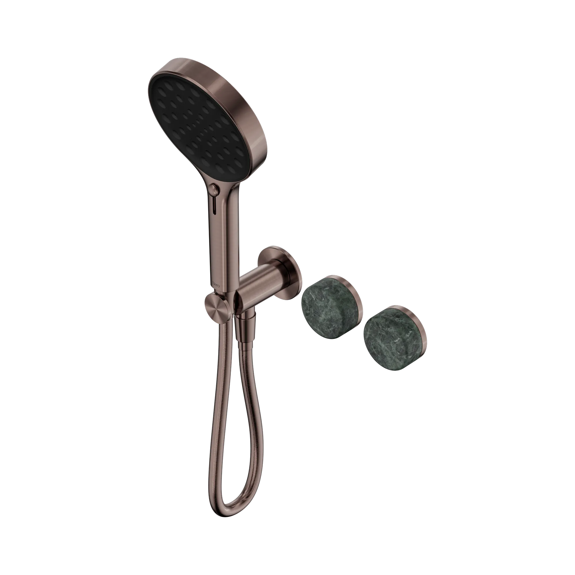 24 E026 BZ Serenity Progressive Shower System With Verde Alpi Handle And Serenity Hand Shower Brushed Bronze image 1