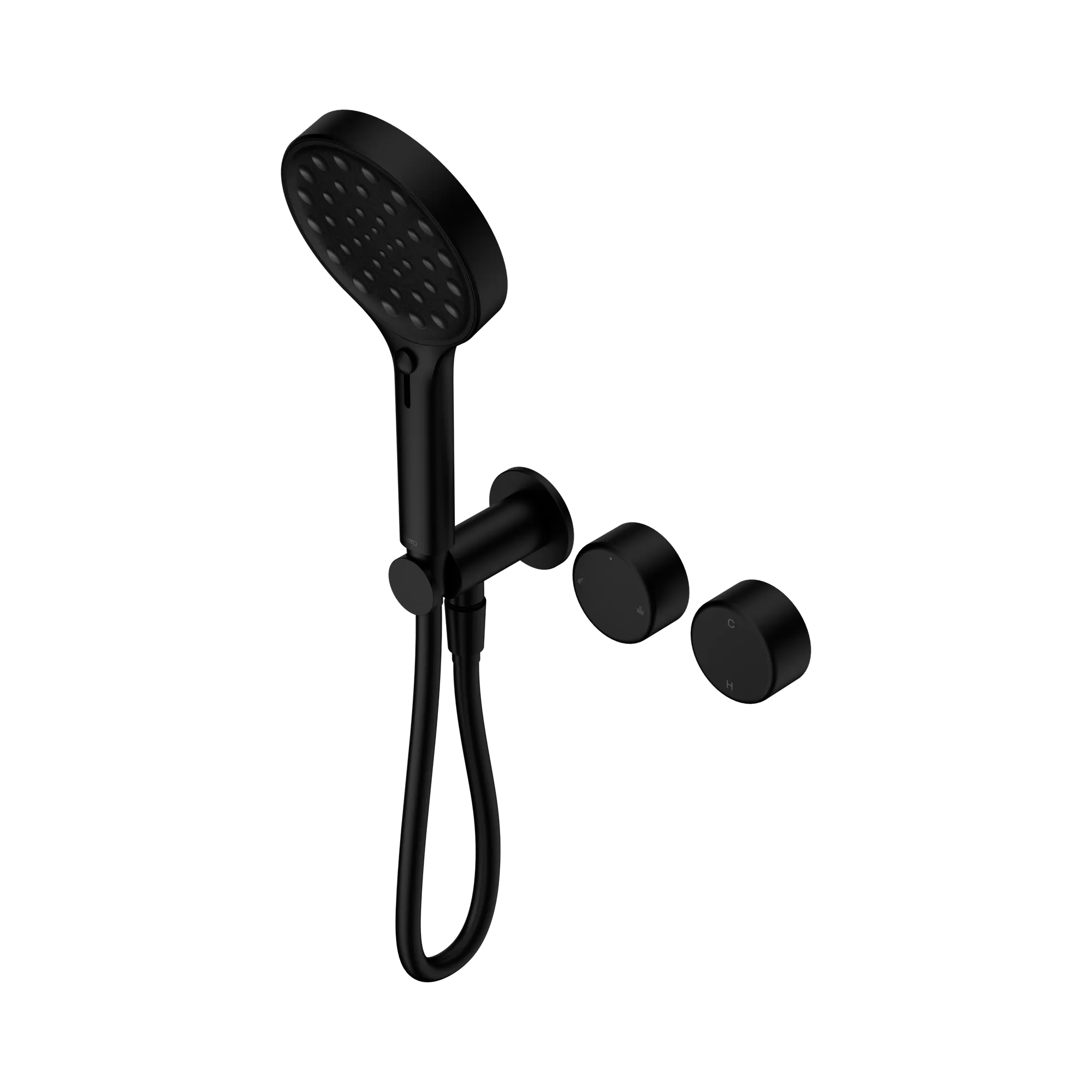 24 E030 MB Serenity Progressive Shower System With Metal Handle And Serenity Hand Shower Matte Black image 1