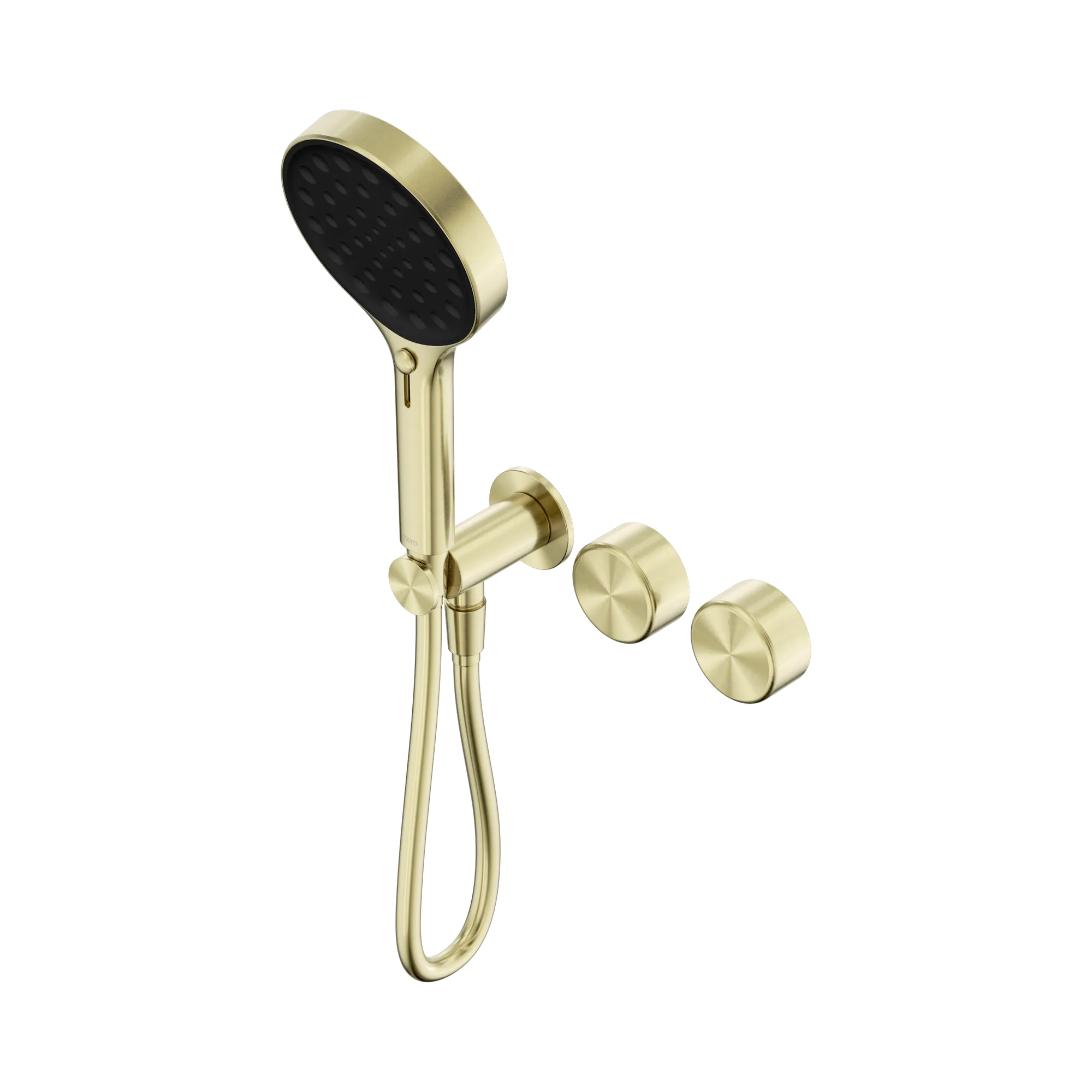 24 E030 BG Serenity Progressive Shower System With Metal Handle And Serenity Hand Shower Brushed Gold image 1