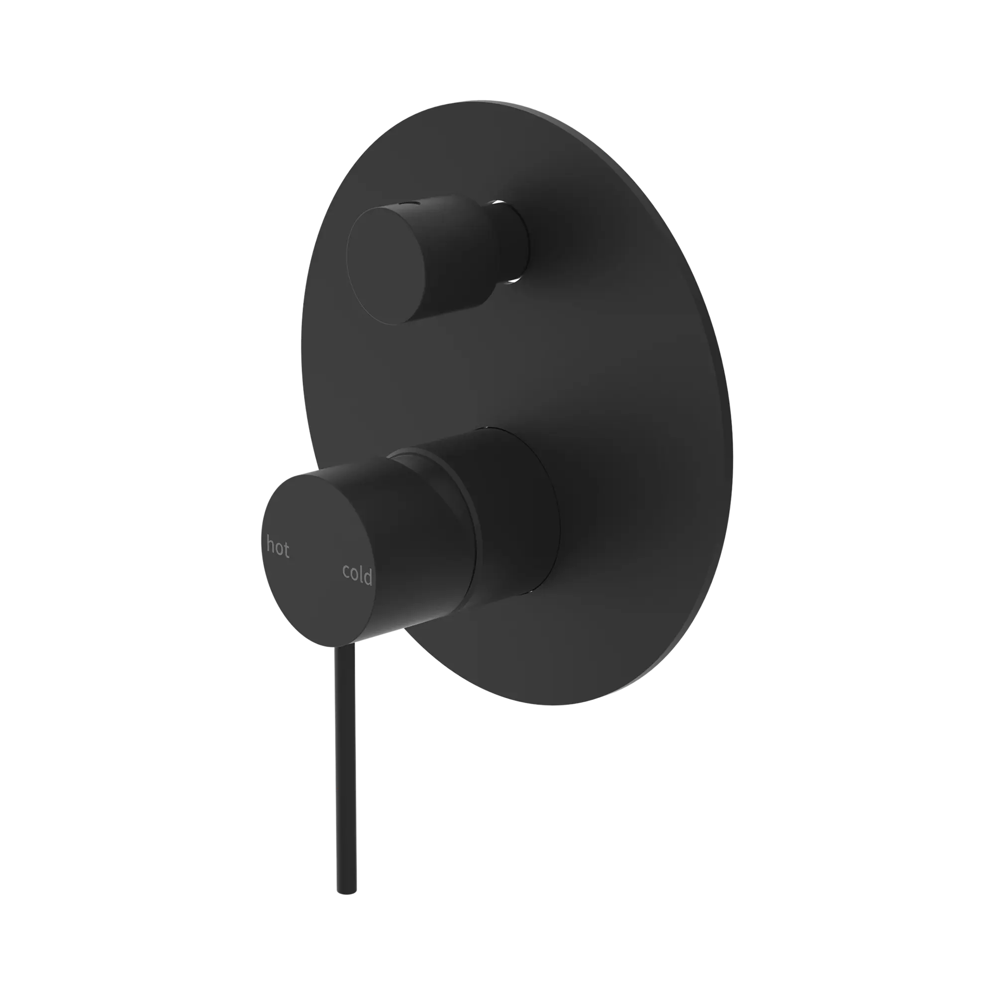 NR221909a MB Mecca Shower Mixer With Divertor Matte Black image 1