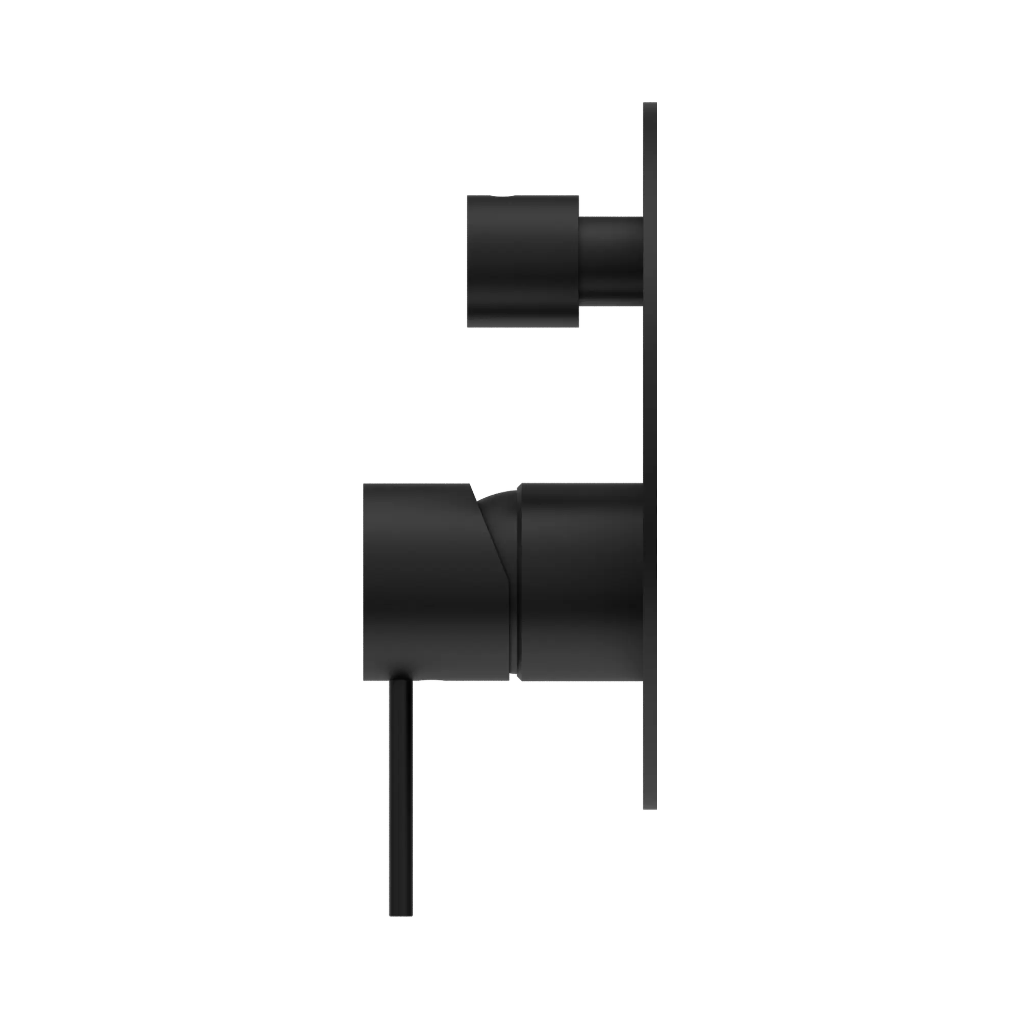 NR221909a MB Mecca Shower Mixer With Divertor Matte Black image 3