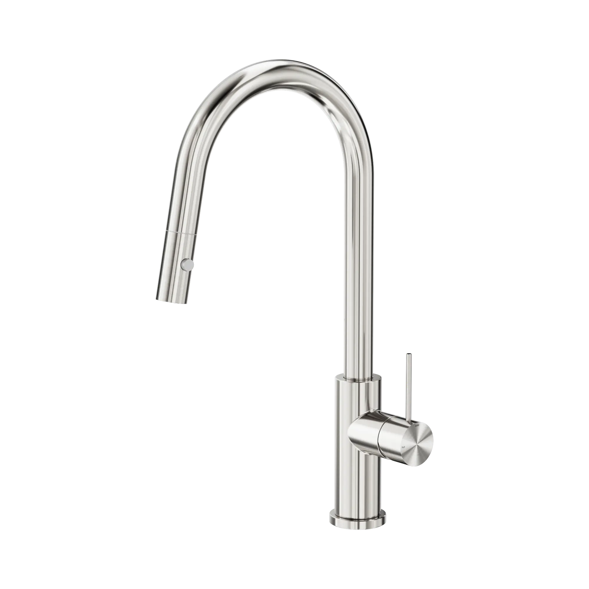 NR221908 BN Mecca Pull Out Sink Mixer With Vegie Spray Function Brushed Nickel image 1