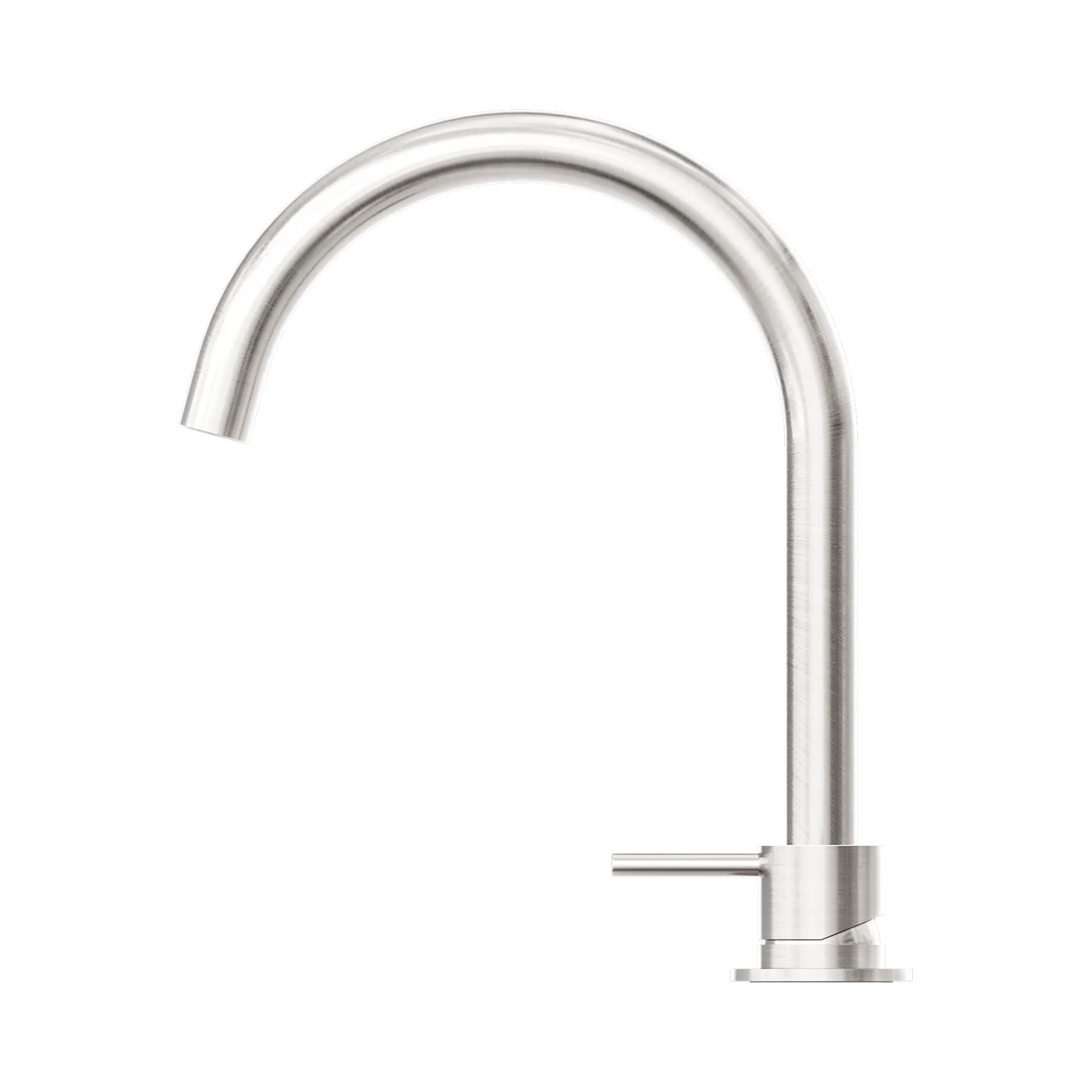 NR221901b BN Mecca Hob Basin Mixer Round Swivel Spout Brushed Nickel image 3