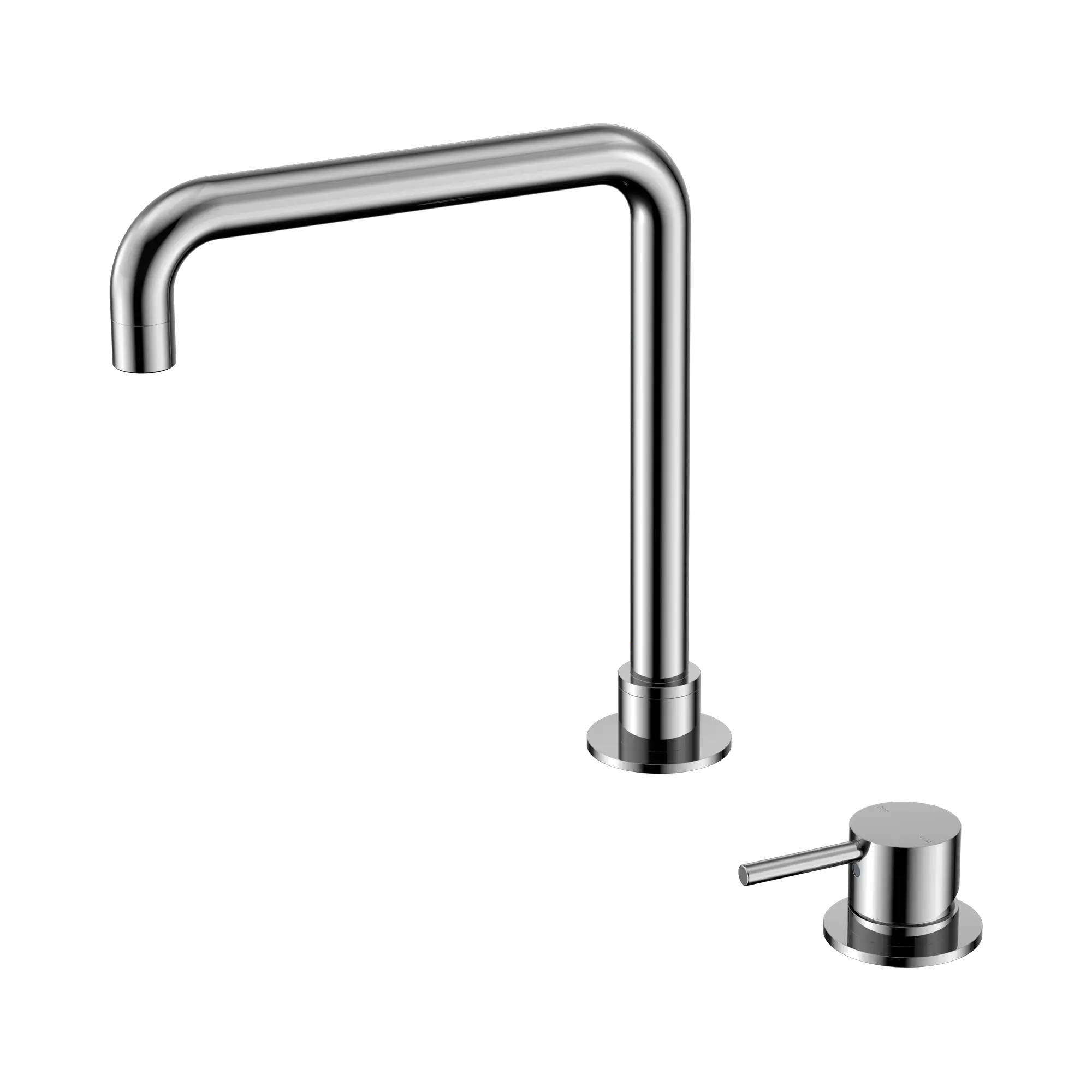 NR221901c CH Mecca Hob Basin Mixer Square Swivel Spout Chrome image 1