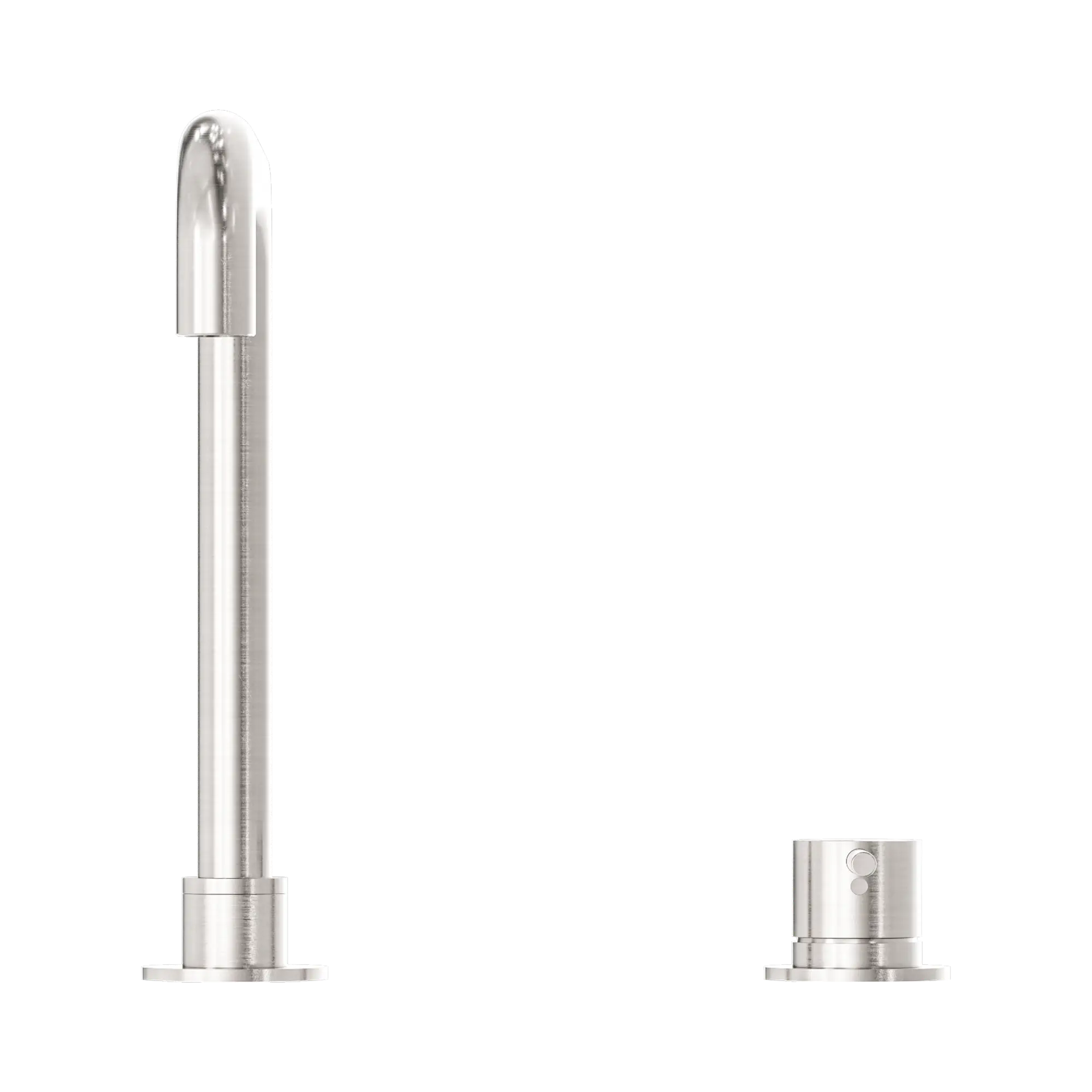 NR221901c BN Mecca Hob Basin Mixer Square Swivel Spout Brushed Nickel image 2