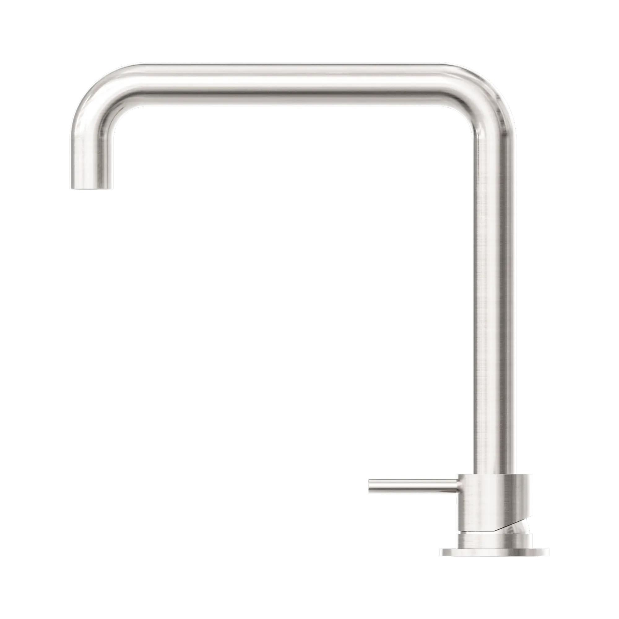NR221901c BN Mecca Hob Basin Mixer Square Swivel Spout Brushed Nickel image 3