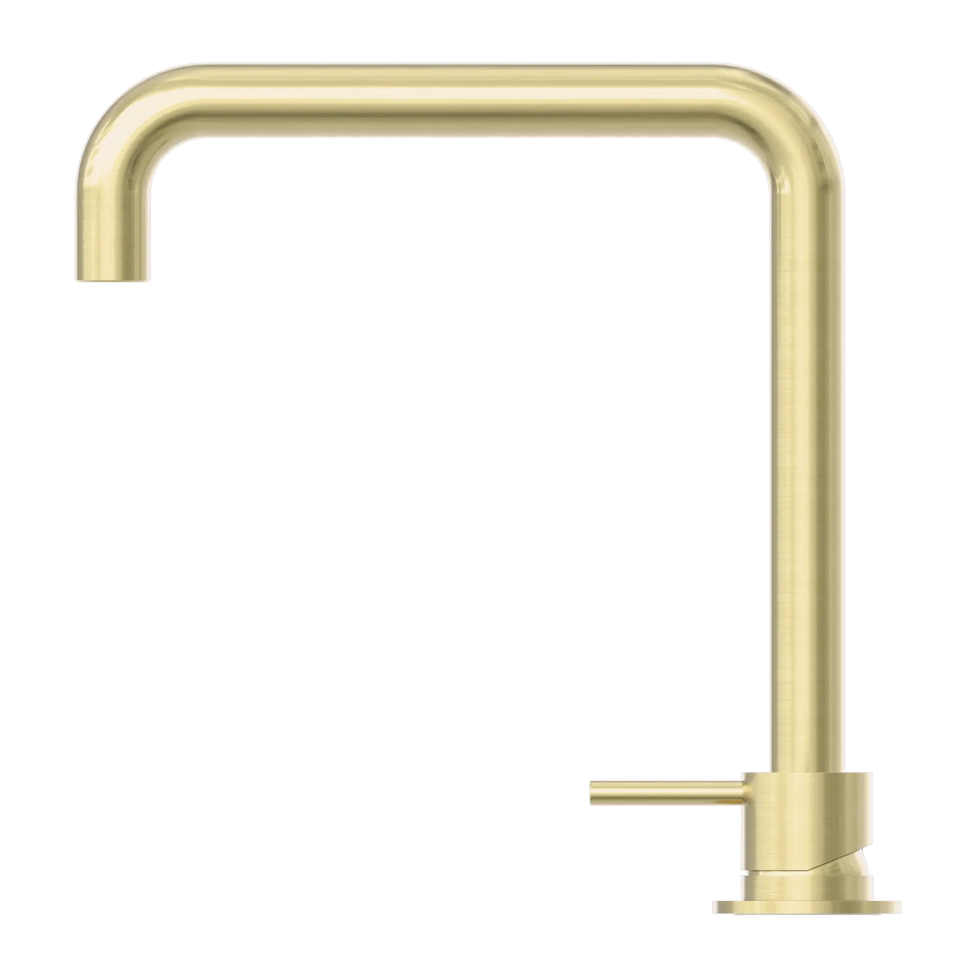 NR221901c BG Mecca Hob Basin Mixer Square Swivel Spout Brushed Gold image 3