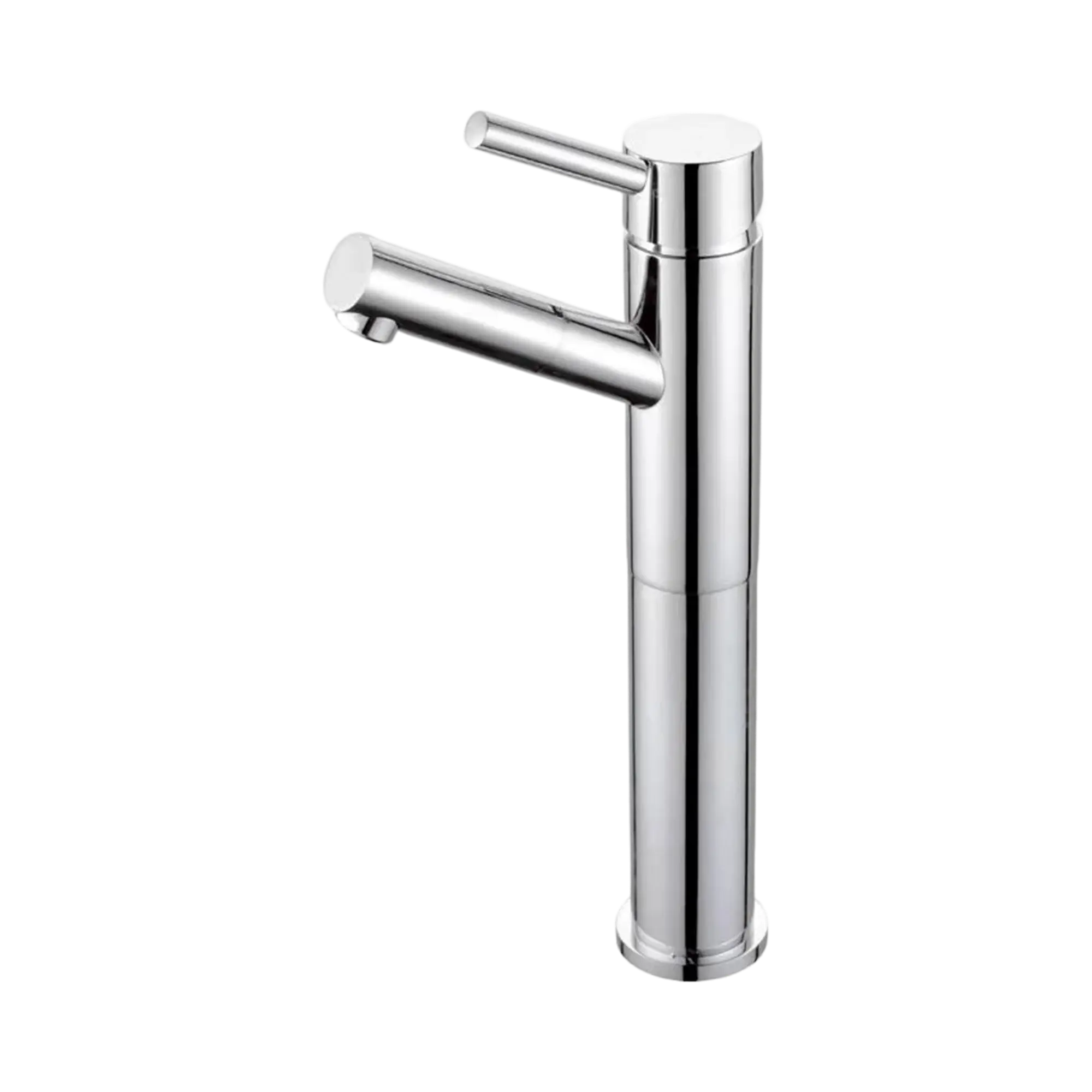 NR250801a CH Dolce Tall Basin Mixer Angle Spout Chrome image 1