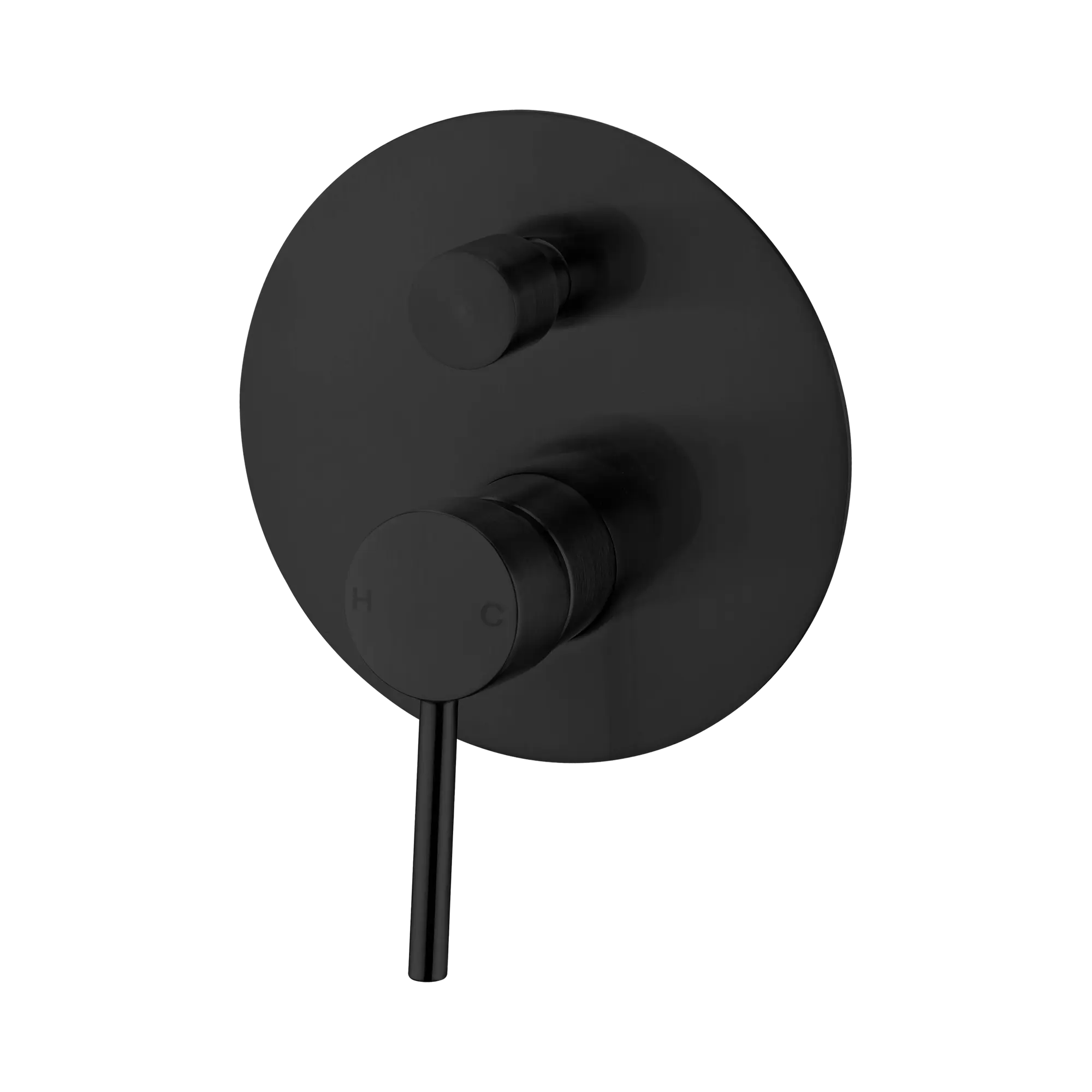 NR250809a MB Dolce Shower Mixer With Divertor Matte Black image 1