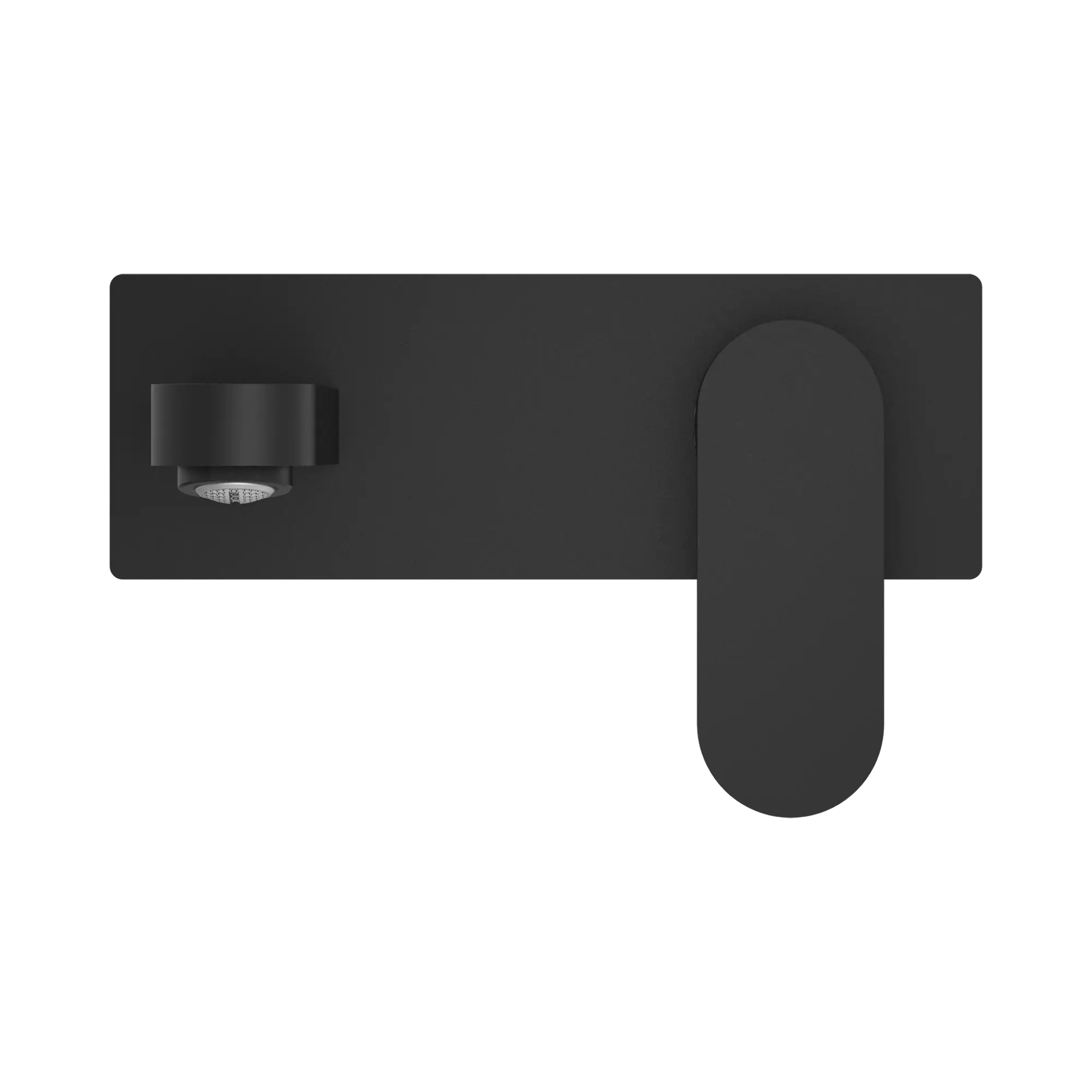 NR301307a MB Ecco Wall Basin Mixer Matte Black image 2