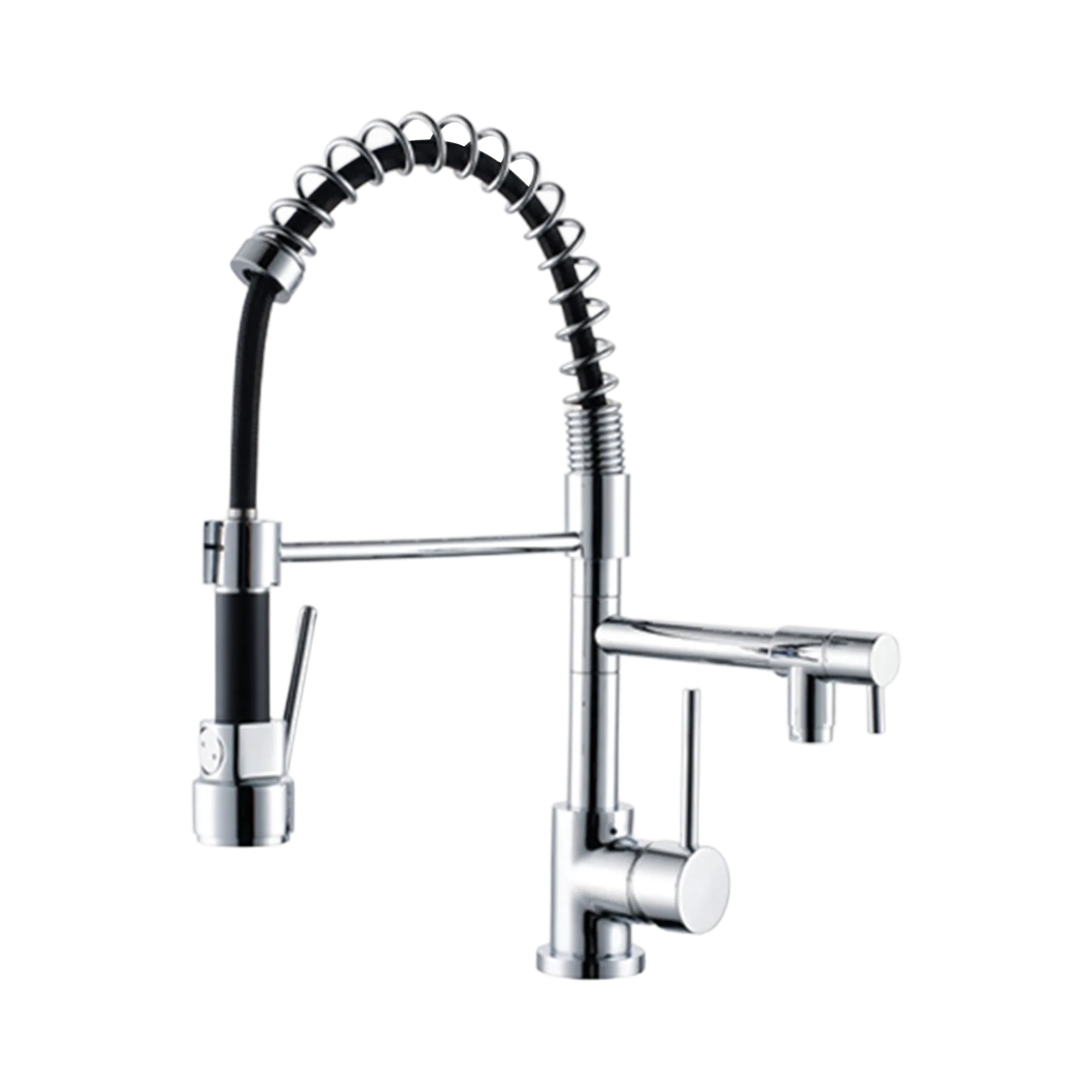 NR130077 CH Gamma Pull Out Spray Sink Mixer Chrome image 1