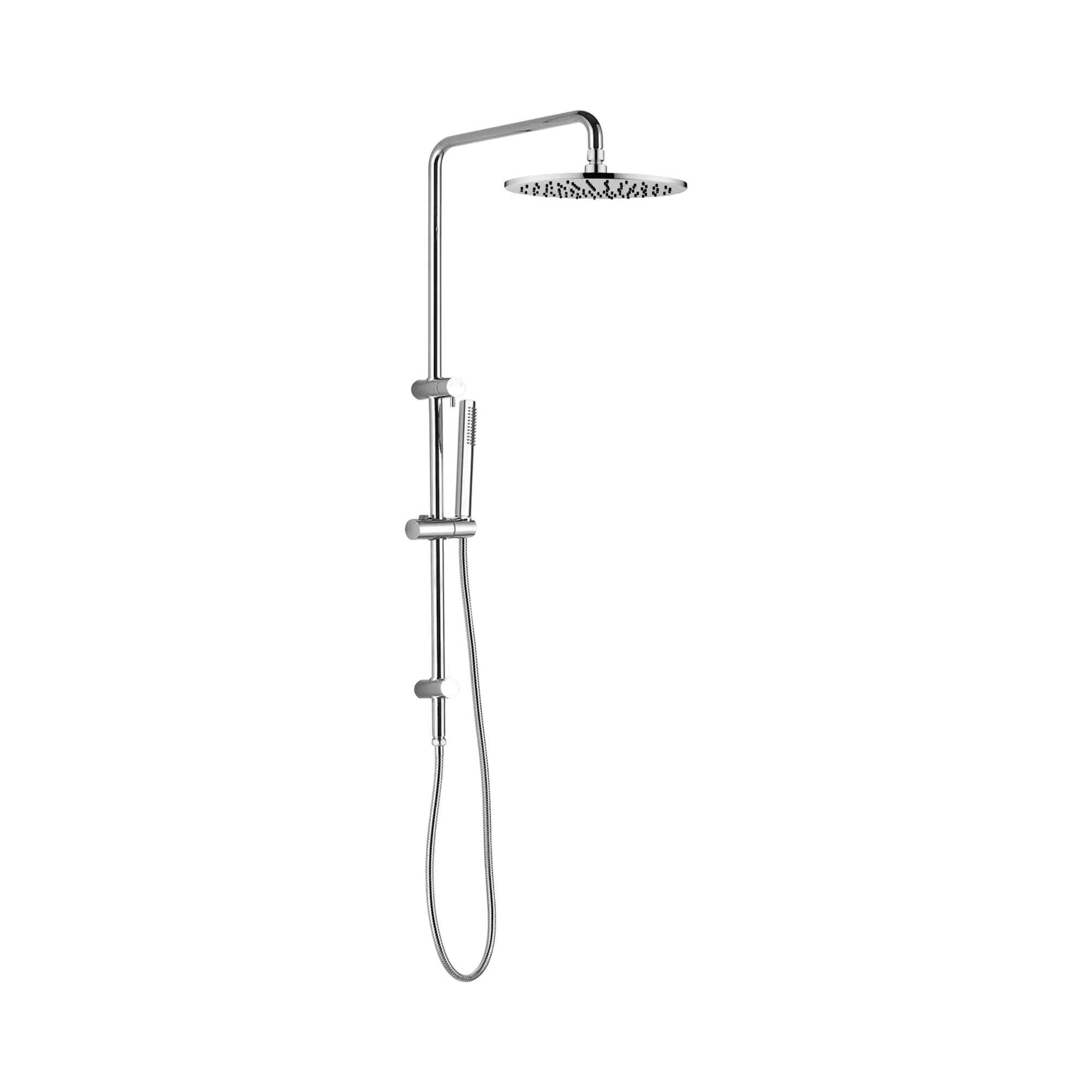 NR280705cs CH Dolce Round Twin Shower With Slim Hand Shower Chrome image 1
