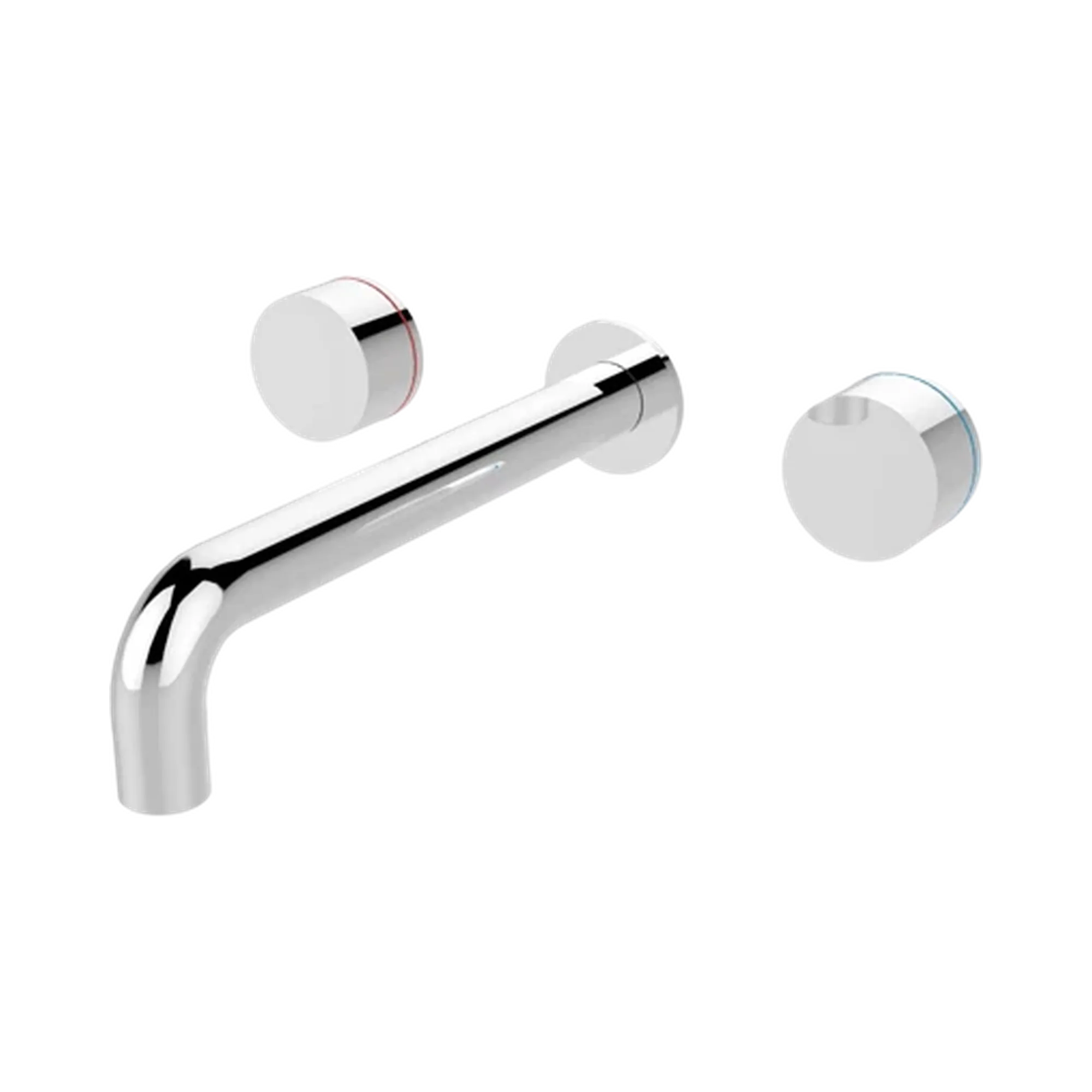 NR211707a180 CH Kara Wall Basin Set 180mm Chrome image 1