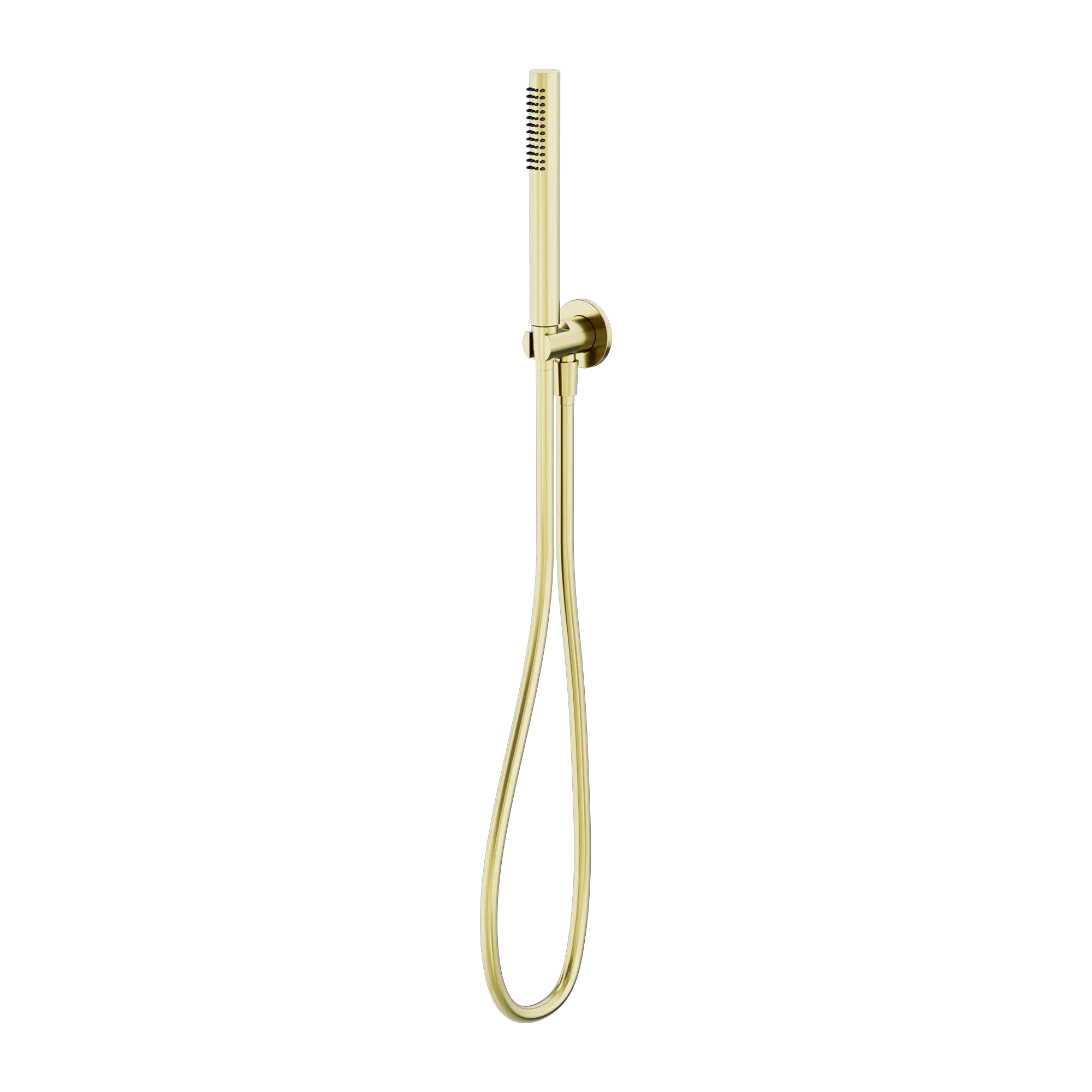 NR307 BG Slim Shower On Bracket Brushed Gold image 1