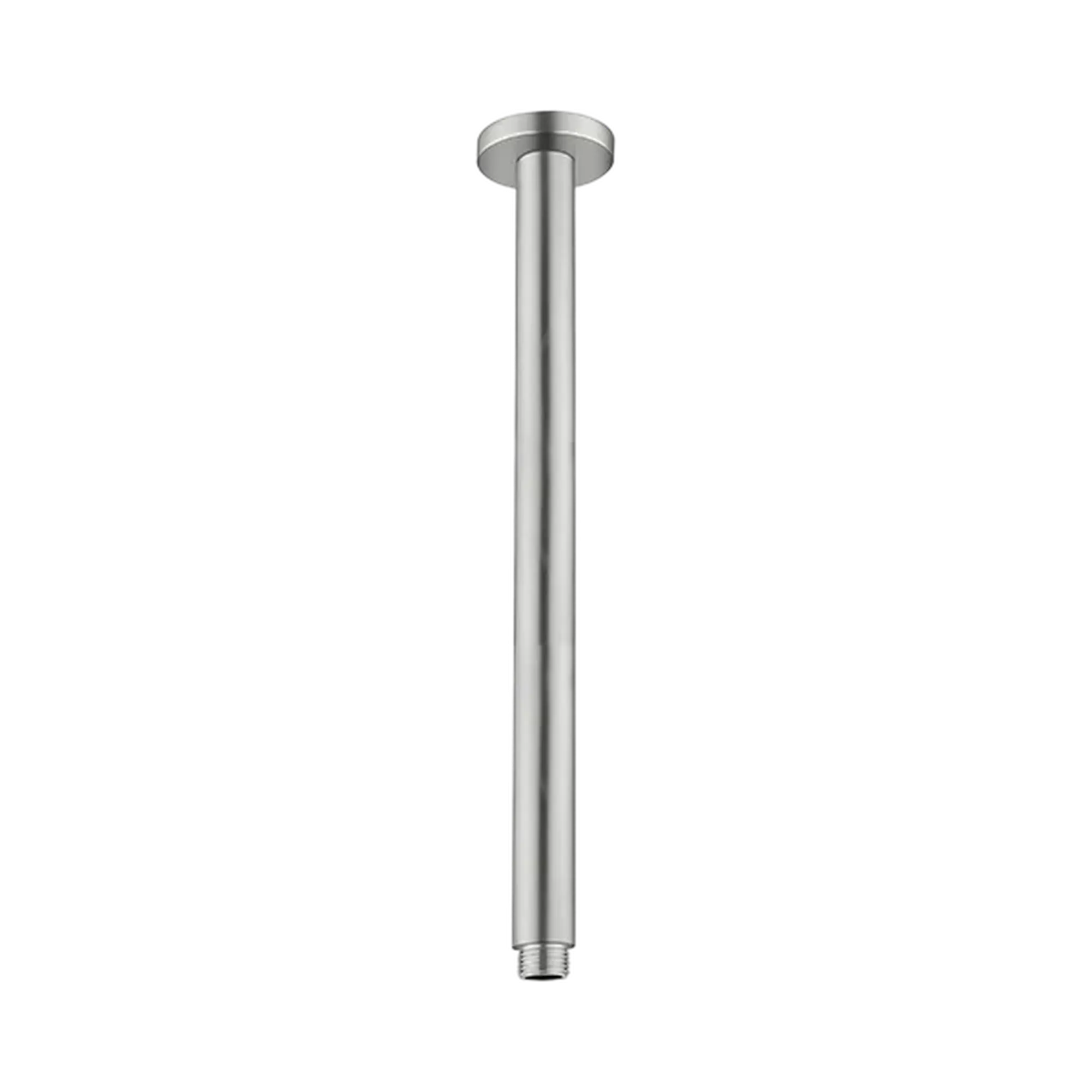 NR503300 BN Round Ceiling Arm 300mm Length Brushed Nickel image 1