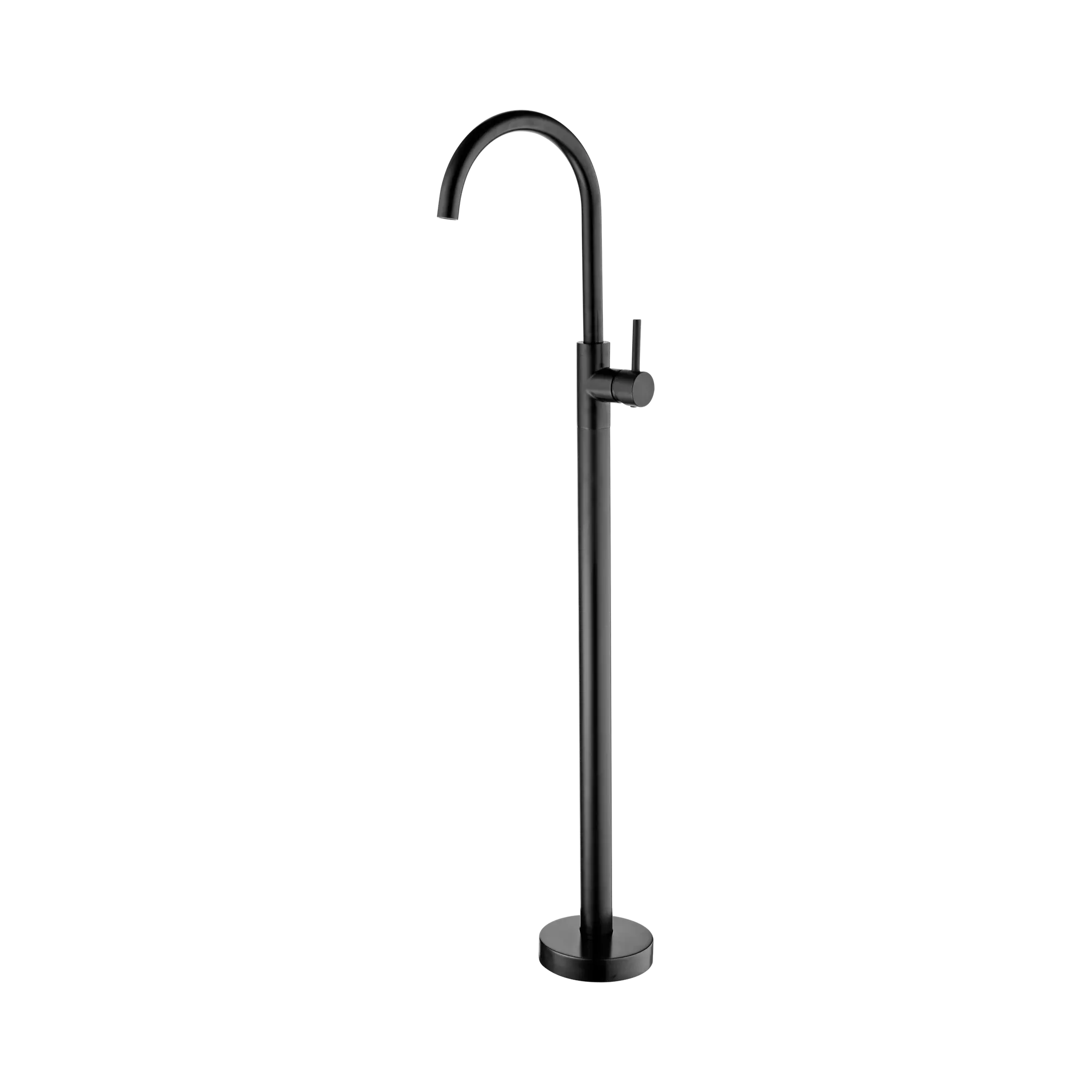 NR210903a01 MB Mecca Freestanding Bath Mixer Matte Black image 1