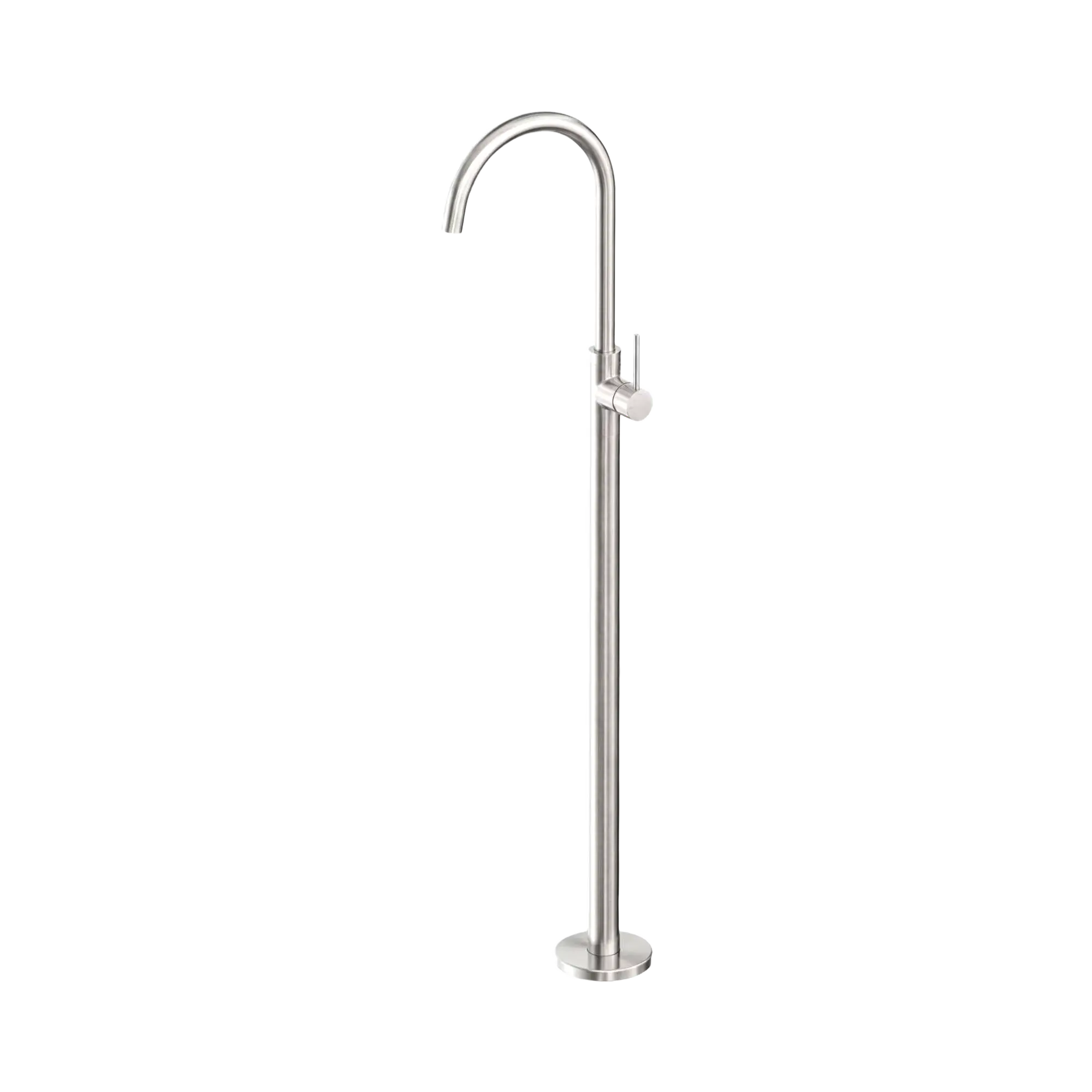 NR210903a01 BN Mecca Freestanding Bath Mixer Brushed Nickel image 1