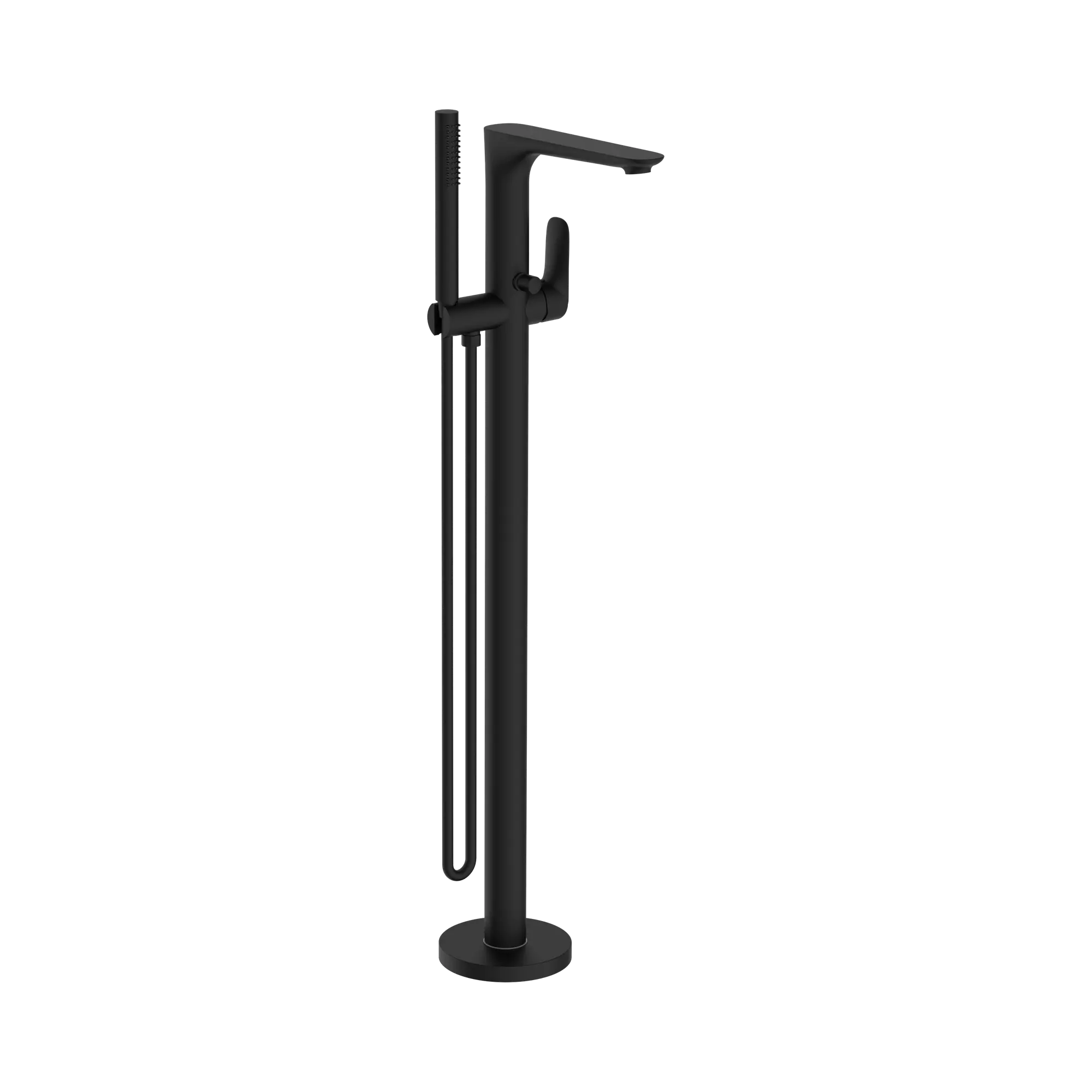 NR321503a MB Bianca Freestanding Bath Mixer With Hand Shower Matte Black image 1
