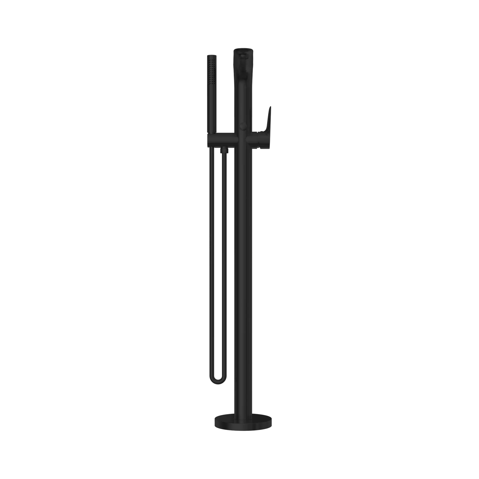 NR321503a MB Bianca Freestanding Bath Mixer With Hand Shower Matte Black image 2