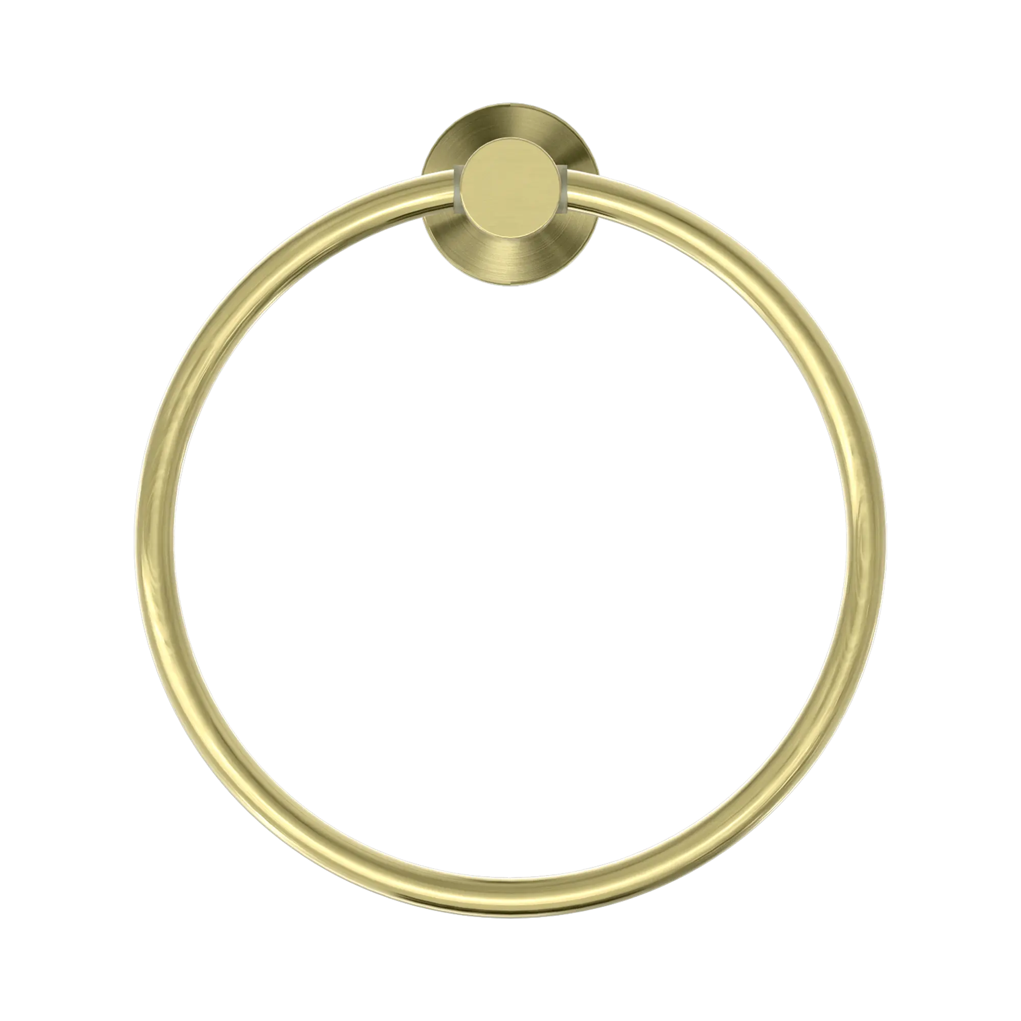 NR1980 BG Mecca Hand Towel Ring Brushed Gold image 2