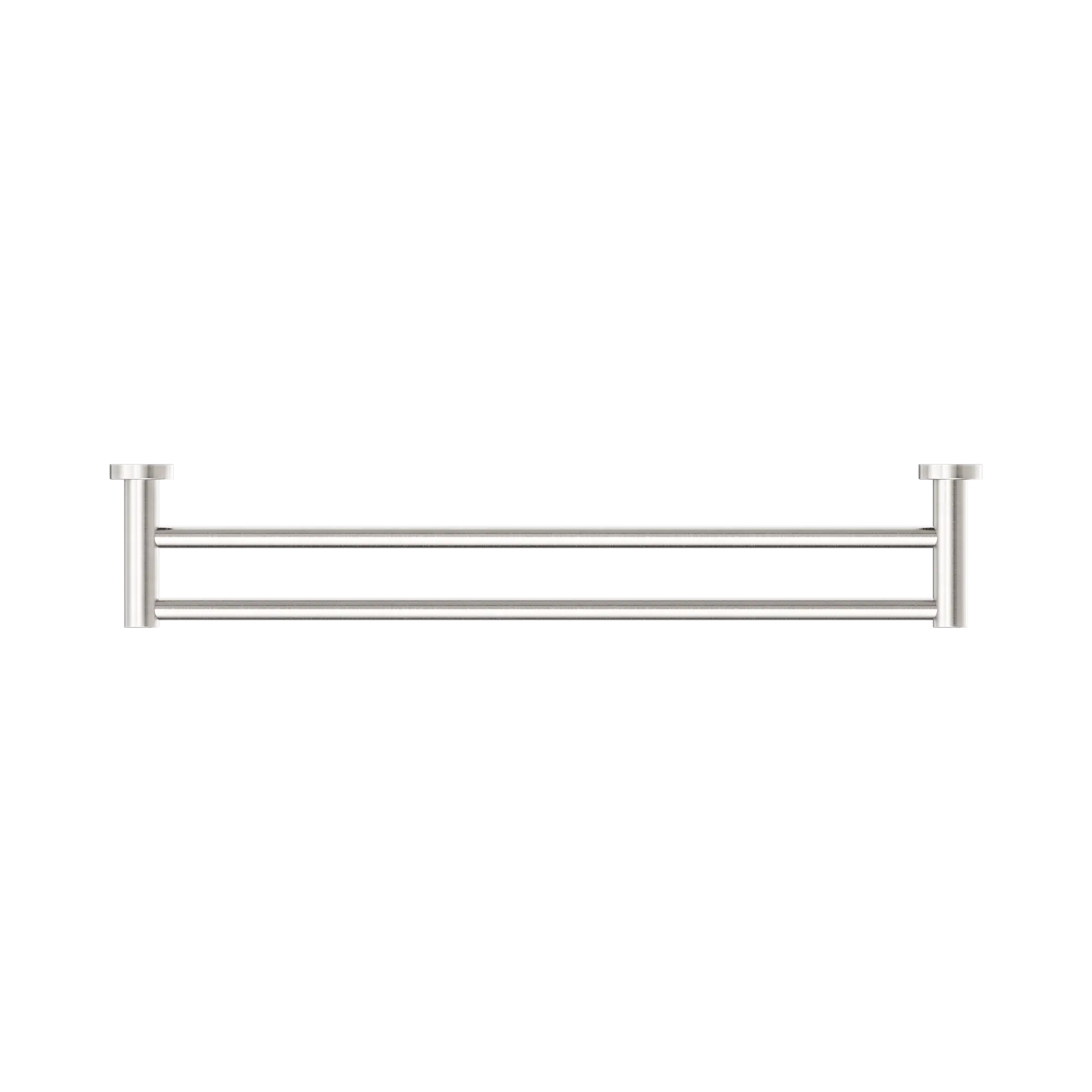NR1924d BN Mecca Double Towel Rail 600mm Brushed Nickel image 3