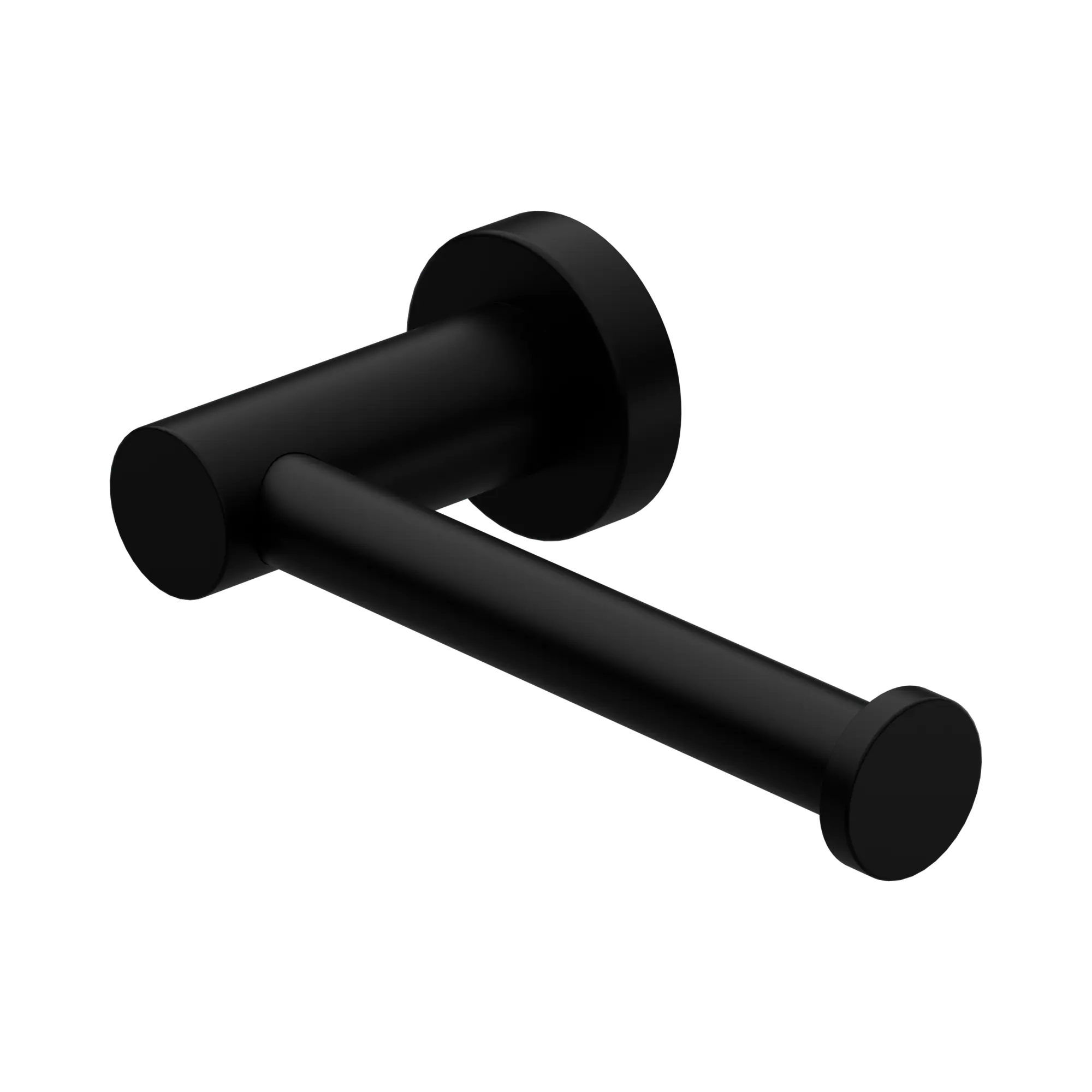 NR1986 MB Mecca Toilet Roll Holder Matte Black image 1