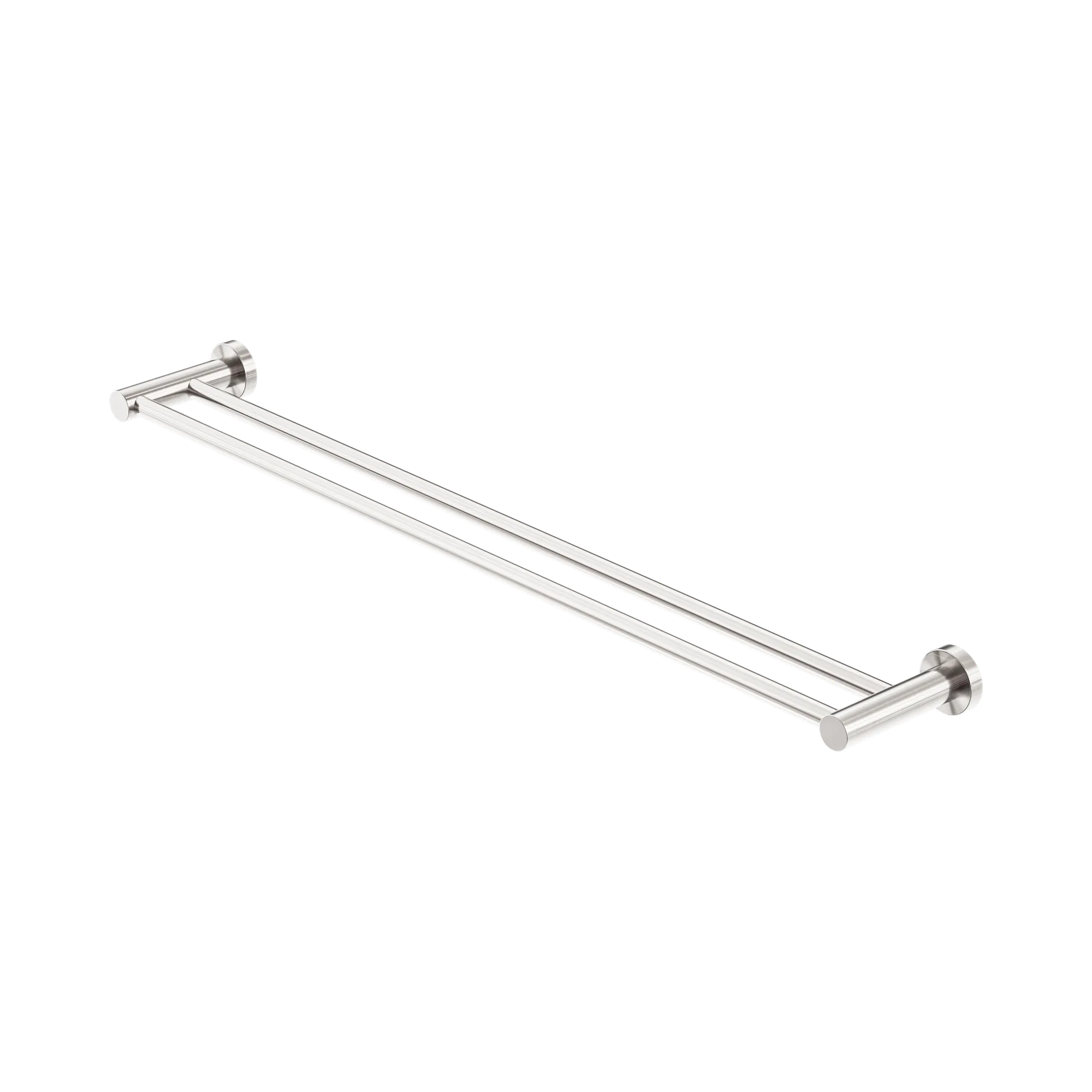 NR1930d BN Mecca Double Towel Rail 800mm Brushed Nickel image 1