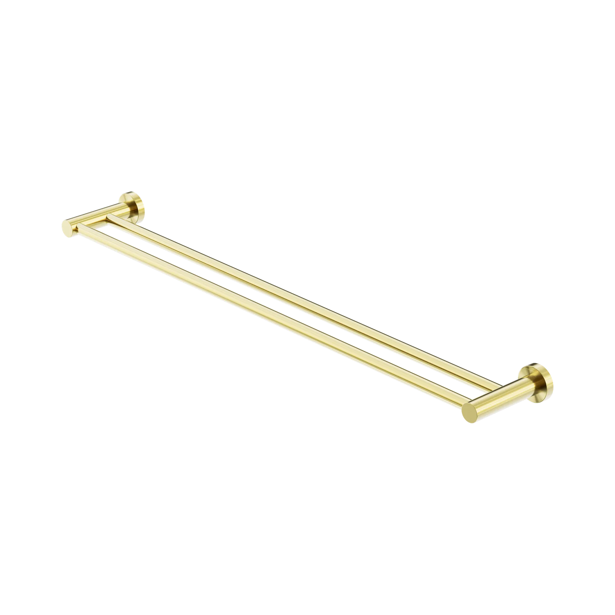NR1930d BG Mecca Double Towel Rail 800mm Brushed Gold image 1